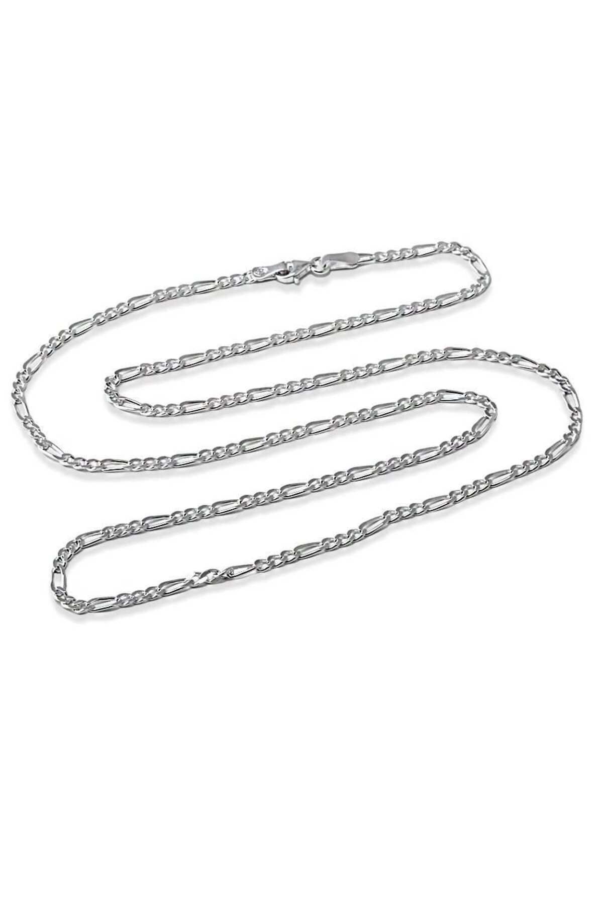 Choice Silver Gümüş Erkek Zincir Kolye Figaro 60 Cm