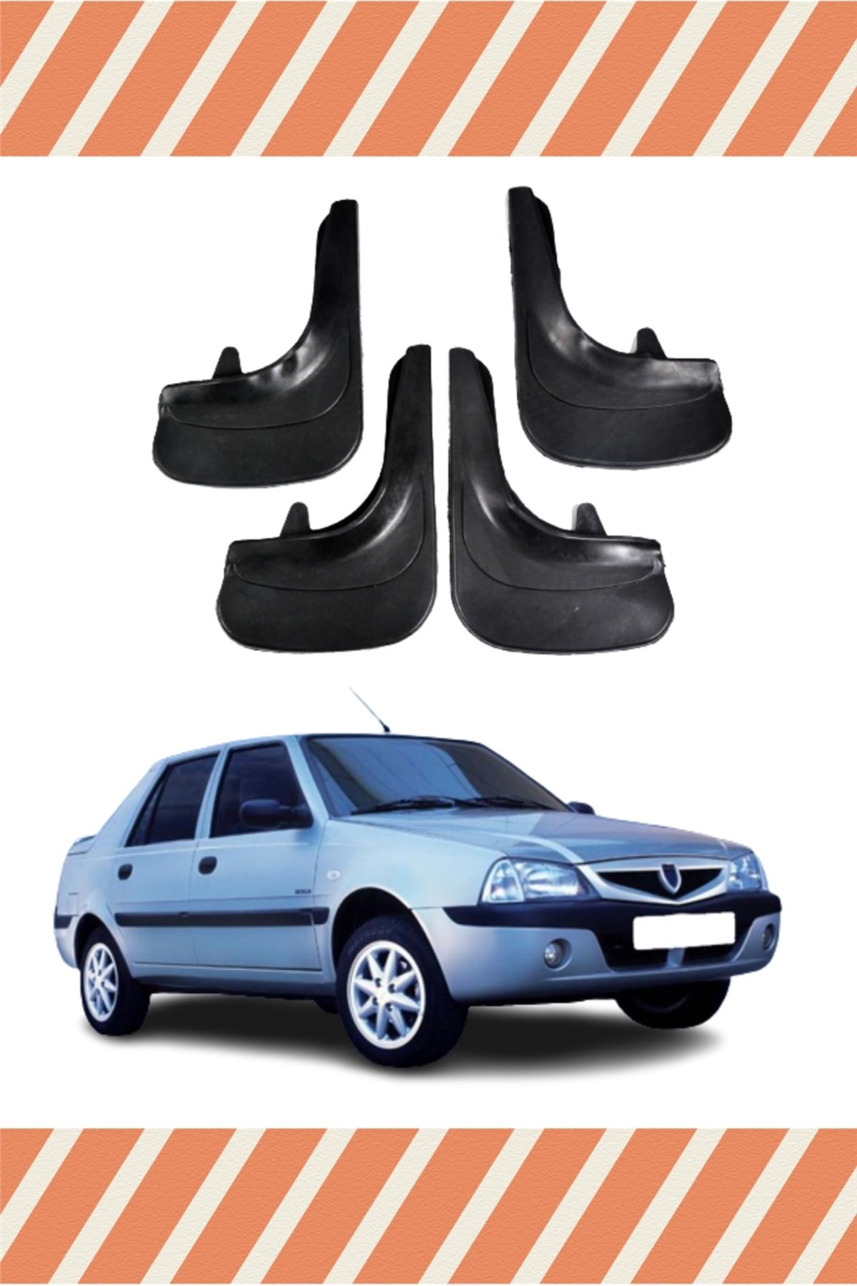 Alpax Dacia Solenza uyumlu 4’lü tozluk çamurluk paçalık