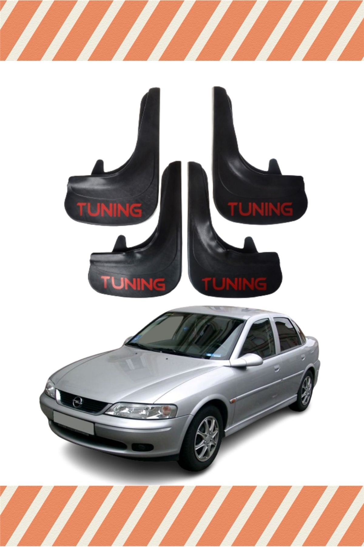 Alpax Opel Vectra B 1995-2003 tuning yazılı 4’lü tozluk çamurluk paçalık
