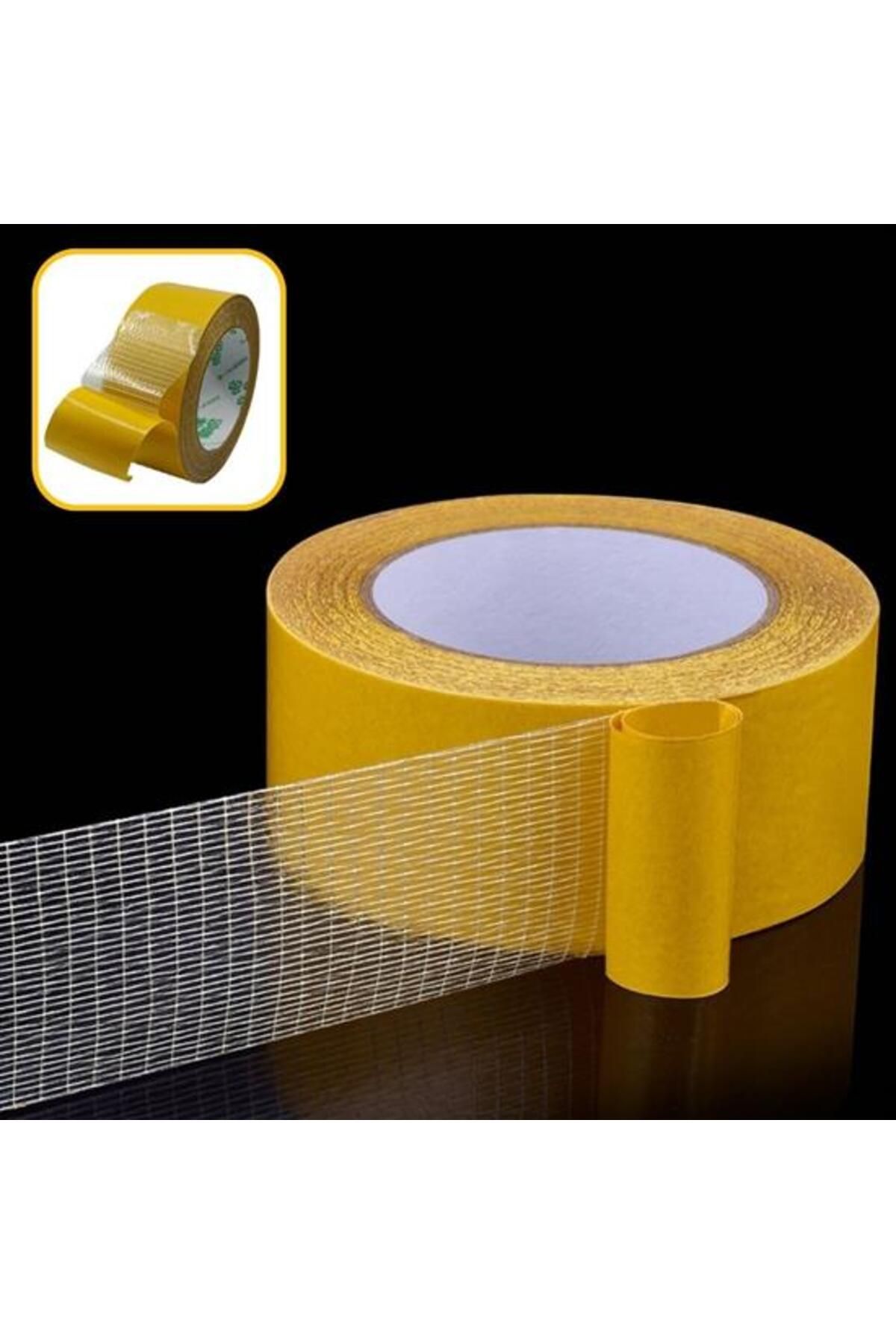 Kapamarka Fiber Örgülü Güçlendirilmiş Çift Taraflı Bant 4cm x 20 mt