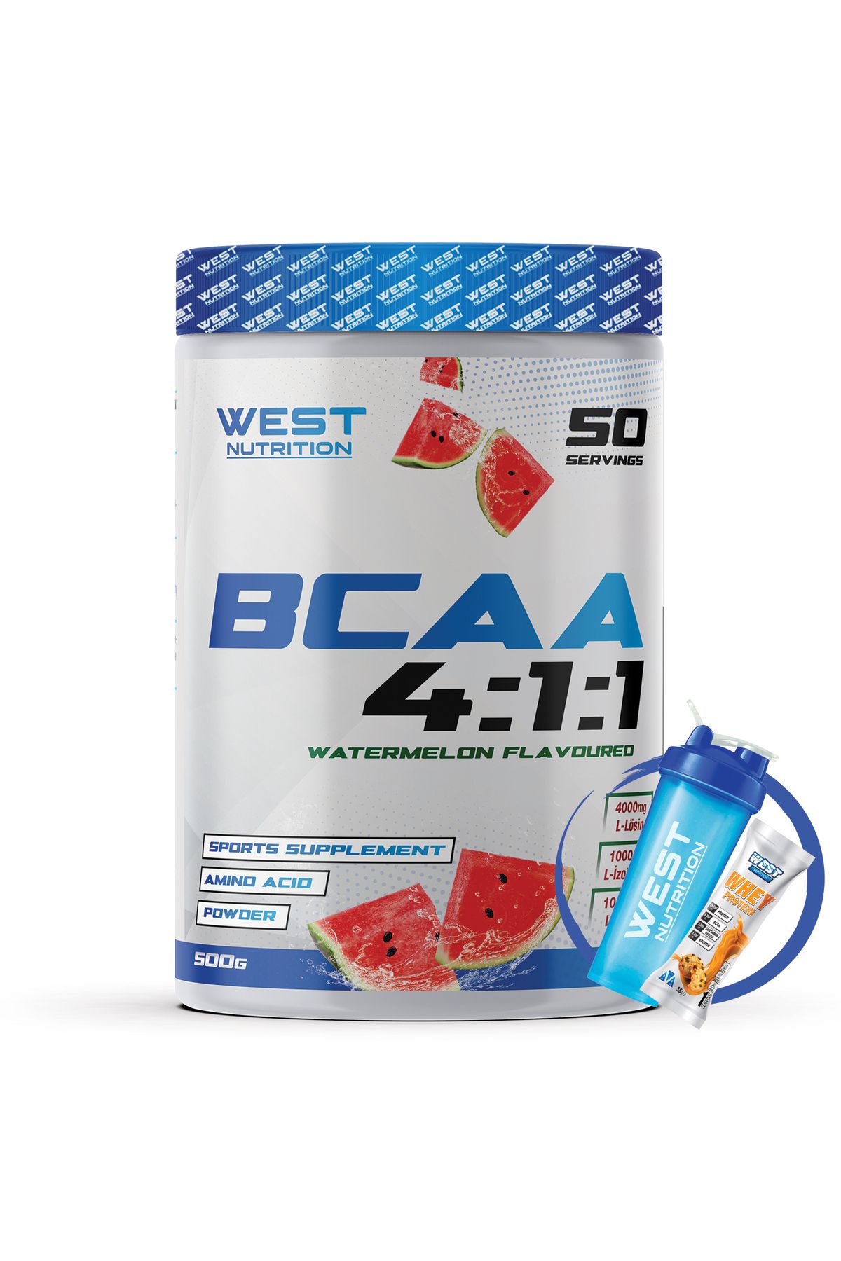 Bcaa 4:1:1 500 Gr 50 Servis Karpuz Aromalı