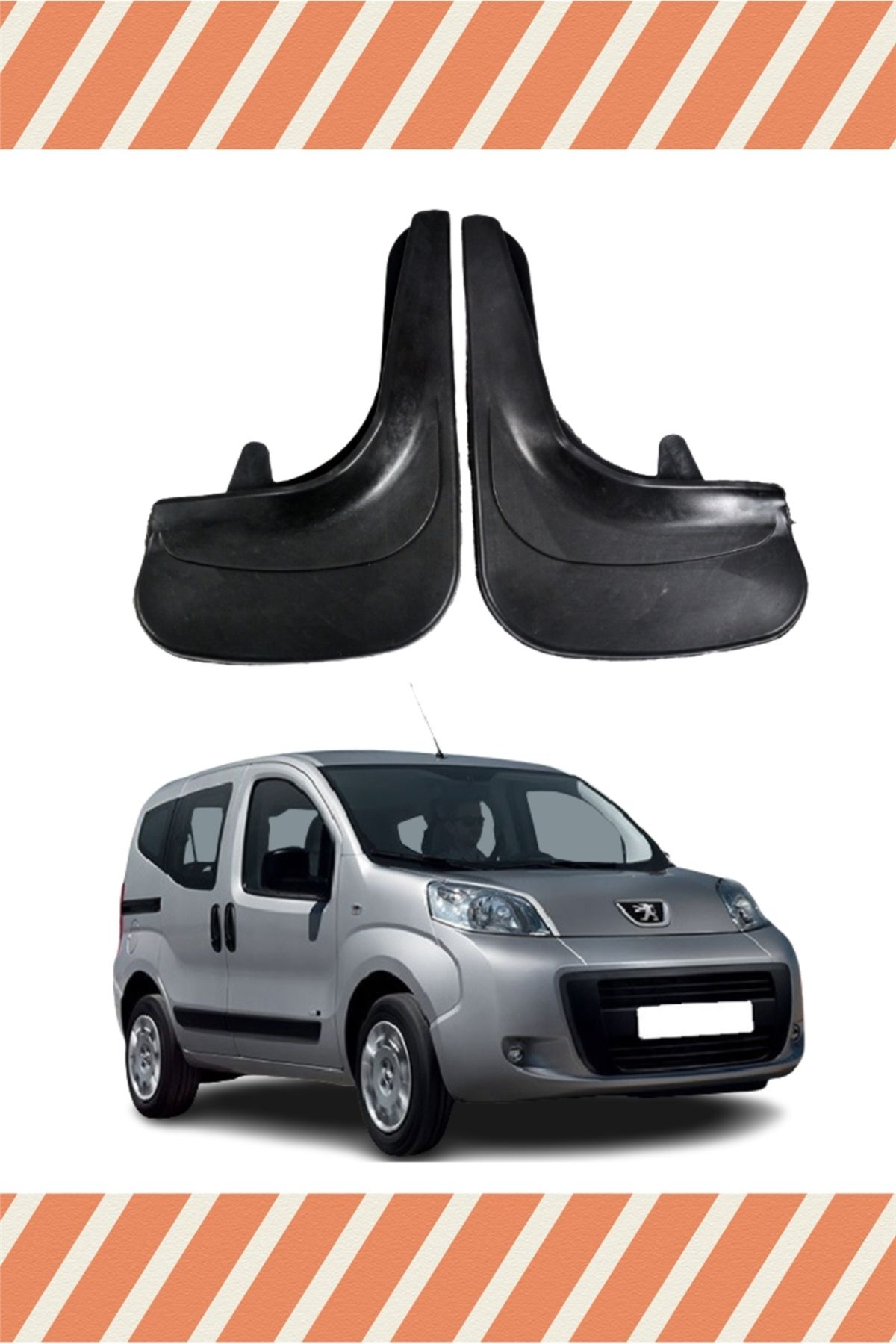Alpax Peugeot Bipper Tepee uyumlu 2’li tozluk çamurluk paçalık