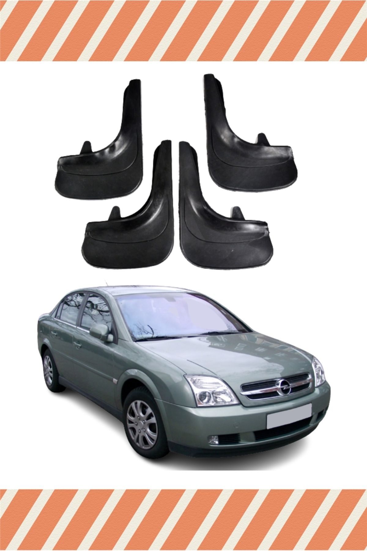 Alpax Opel Vectra C 2002-2018 uyumlu 4’lü tozluk çamurluk paçalık sağlam set