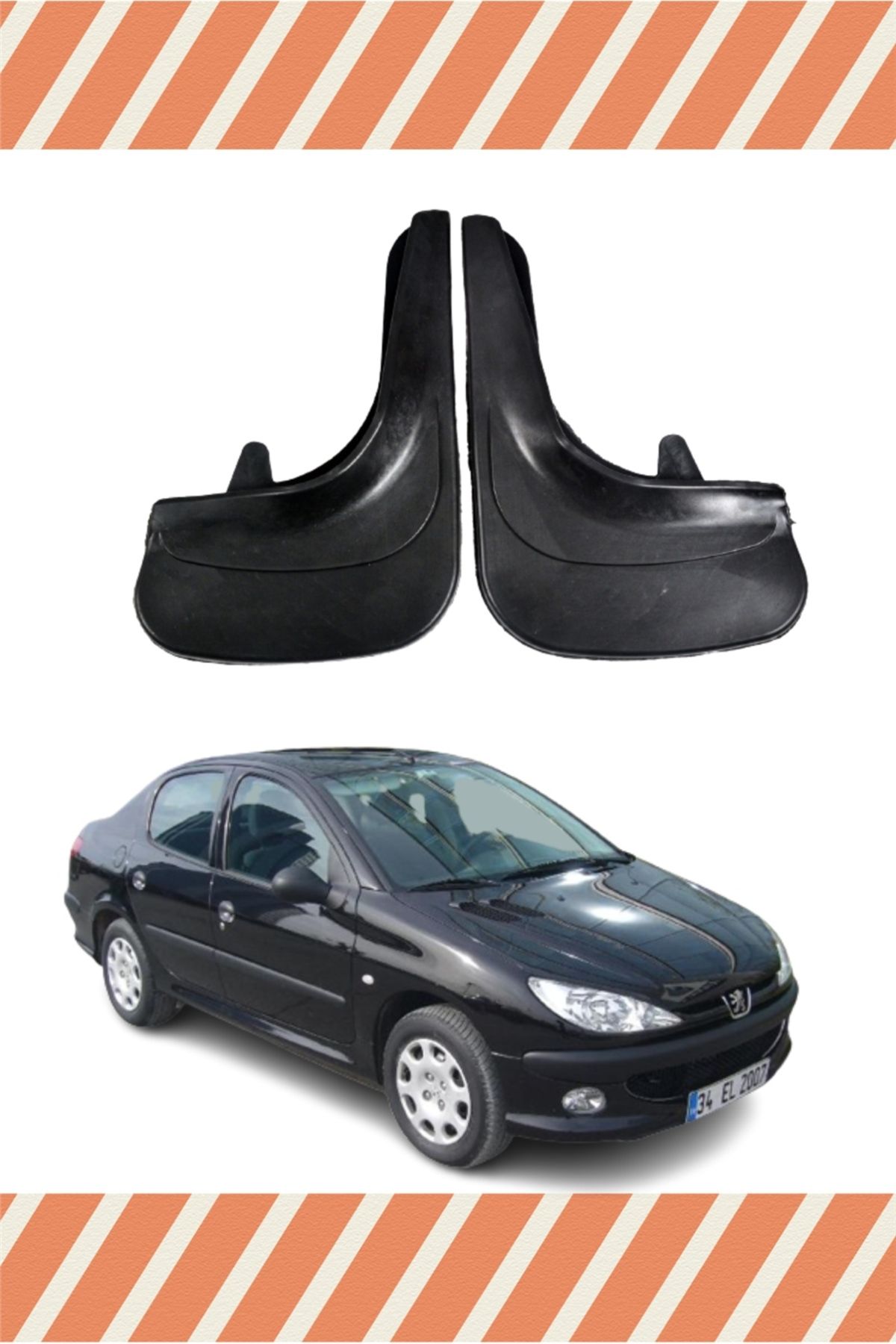 Alpax Peugeot 206 Sd tüm kasalar 2’li tozluk çamurluk paçalık kolay montaj