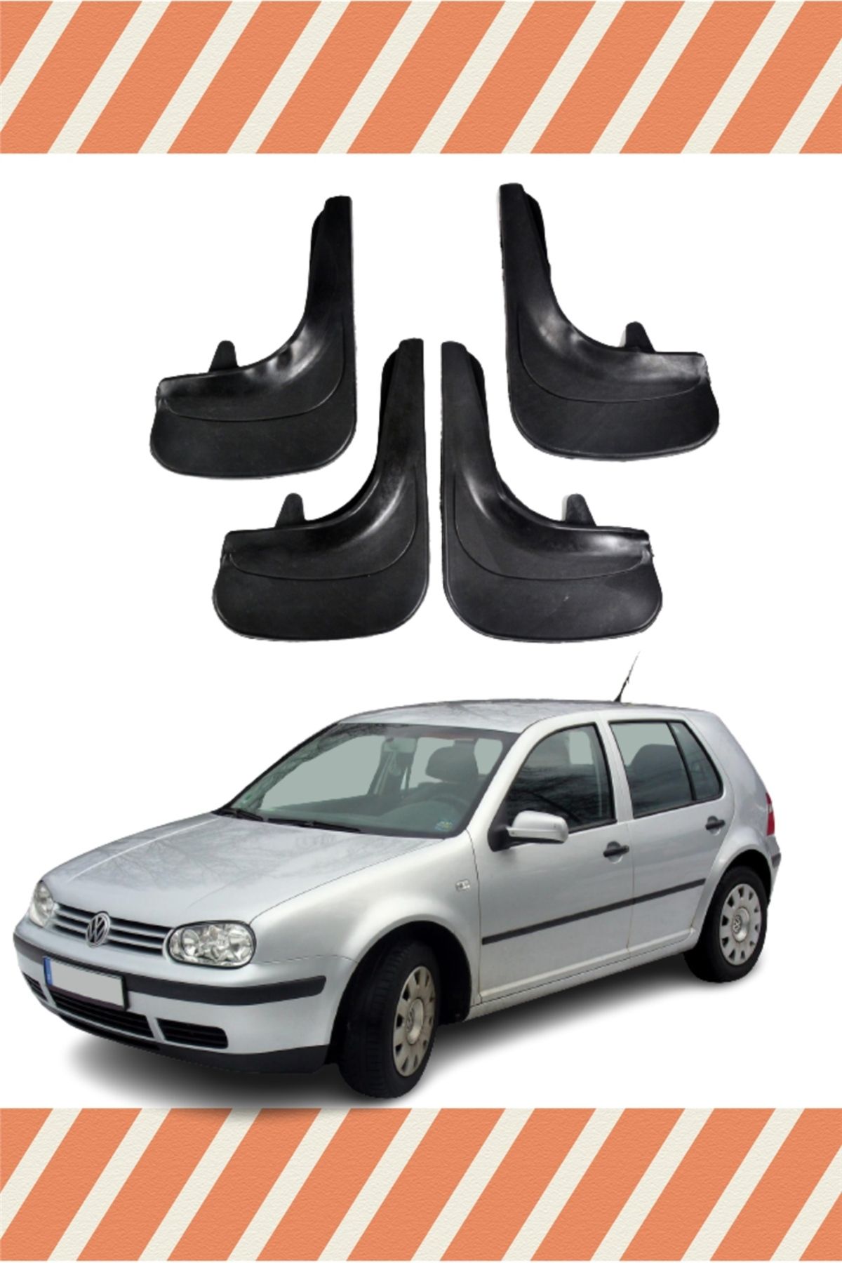 Alpax Volkswagen Golf 4 uyumlu 4’lü tozluk çamurluk paçalık sağlam ve şık koruma