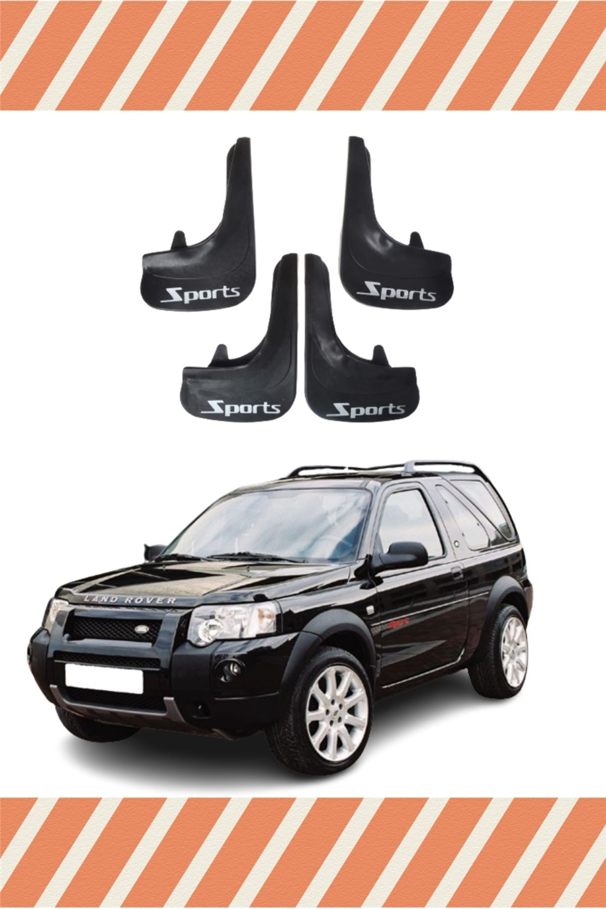 Alpax Land Rover Freelander 1 sports yazılı 4’lü tozluk çamurluk paçalık