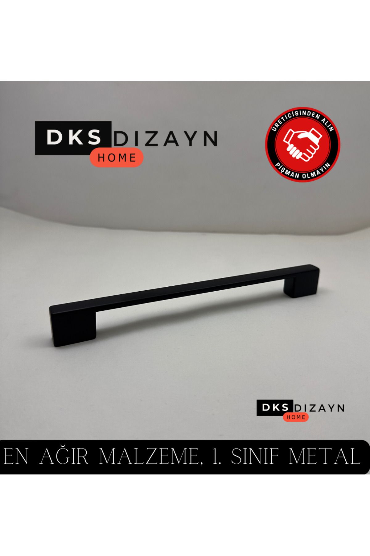 Nergis 160-192 mm SİYAH Kulp 1. Sınıf Metal Lüks Modern Mutfak Dolap Çekmece Kulpu Kulp DÖRT DELİKLİ