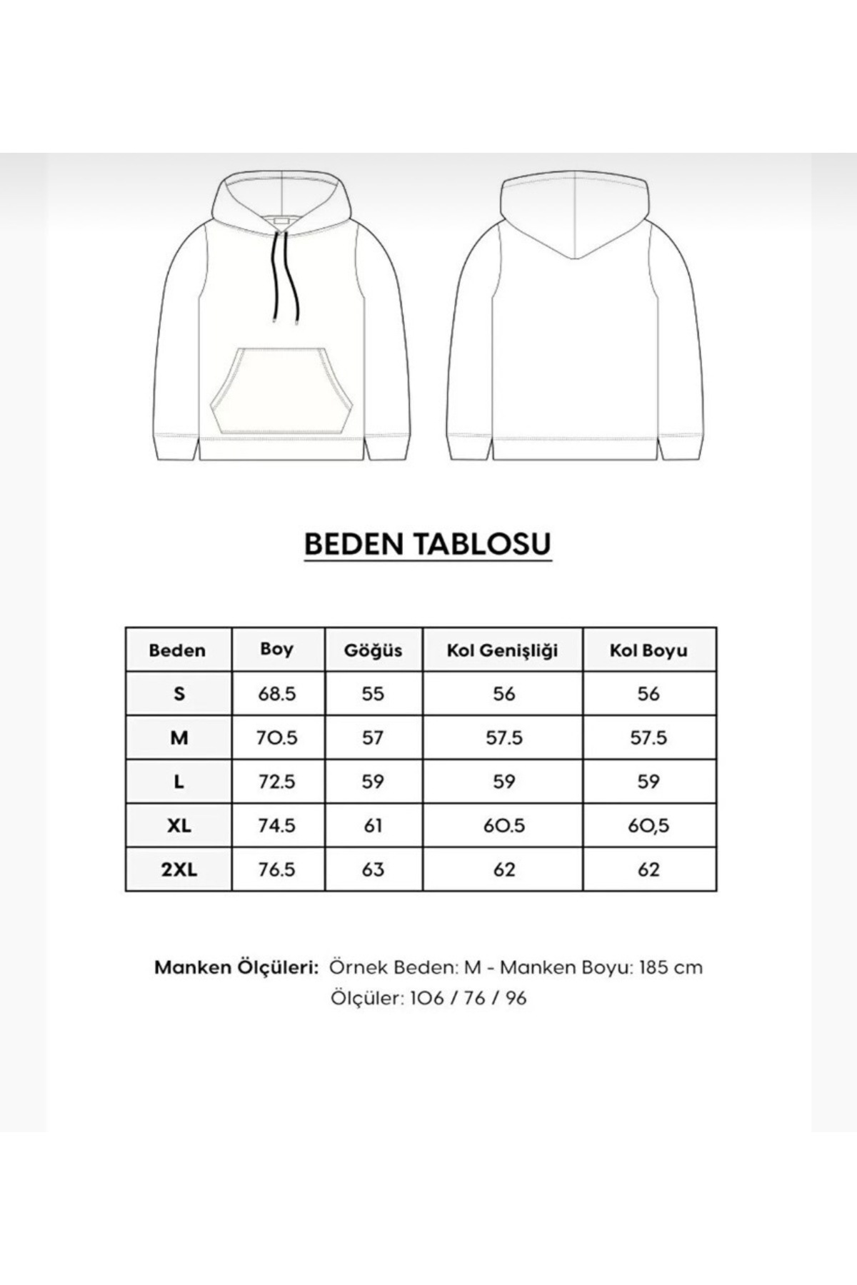 DEZZİİ Gri Rochelle Baskılı Kapüşonlu Sweatshirt görsel 6