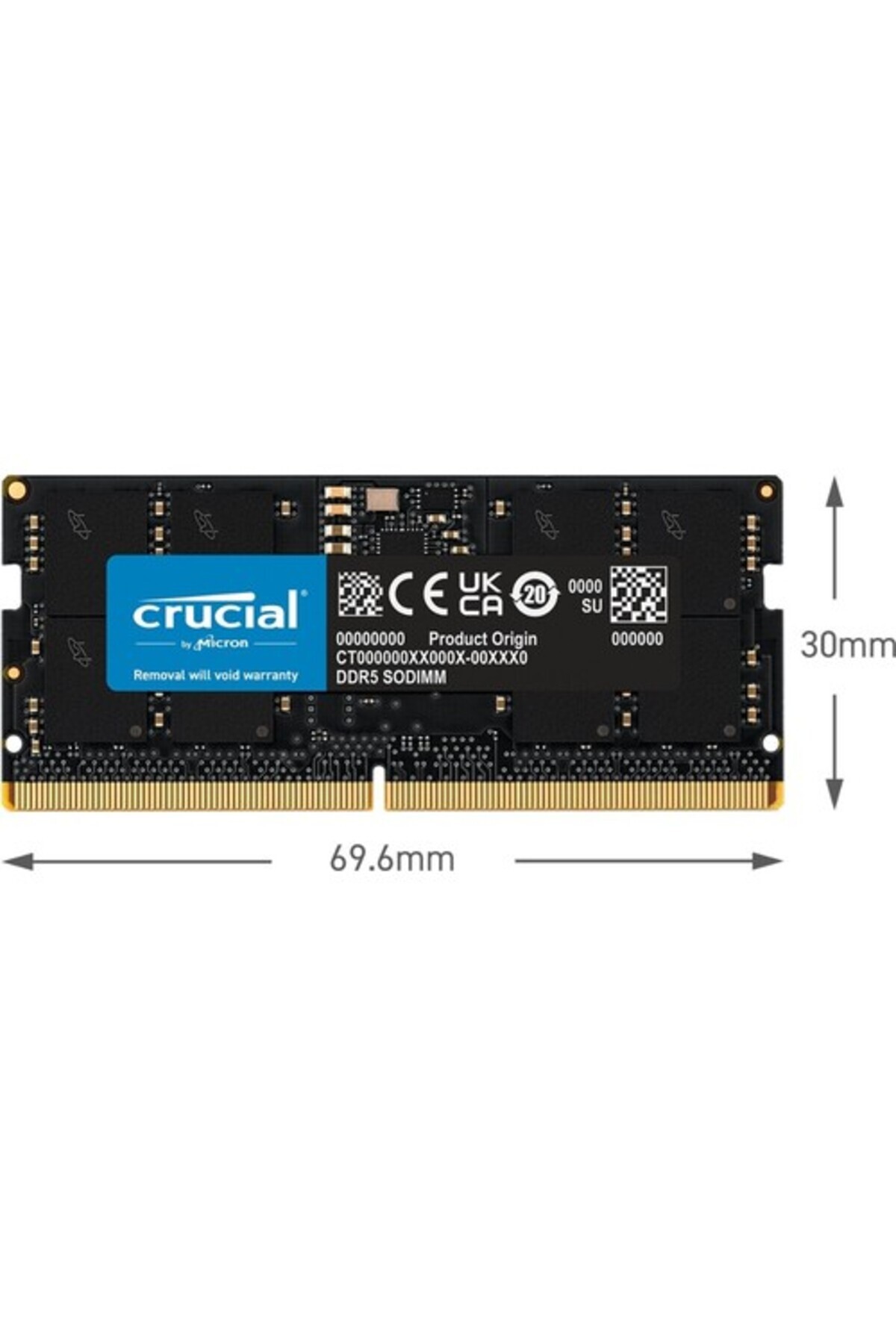 メモリー Crucial DDR5-4800 8GBx2 Crucial 8gb Ddr5 4800 Sodımm CL40 (16GBIT) CT8G48C40S5 Notebook