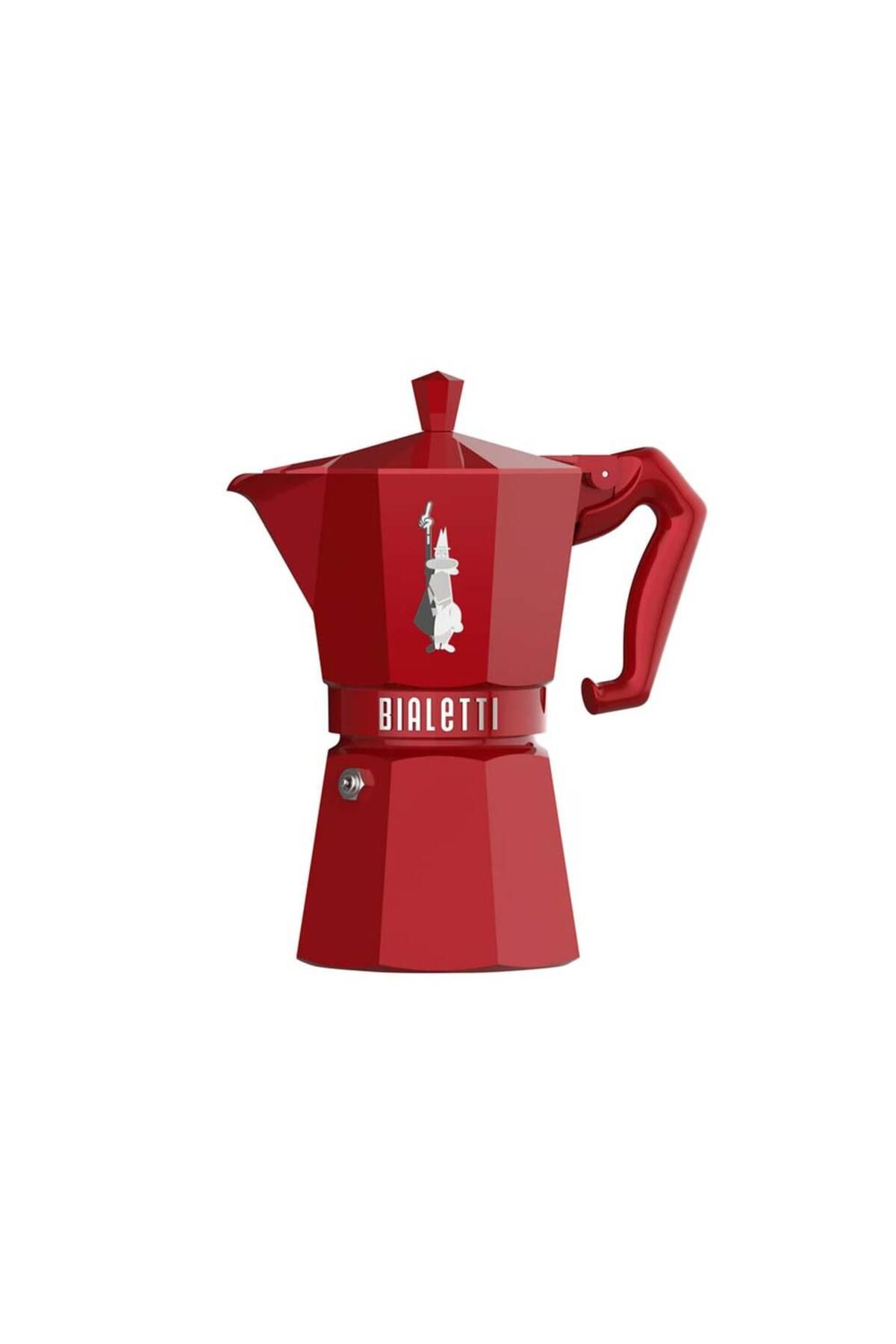 Bialetti Moka Pot Exclusive 6 Cup Kırmızı