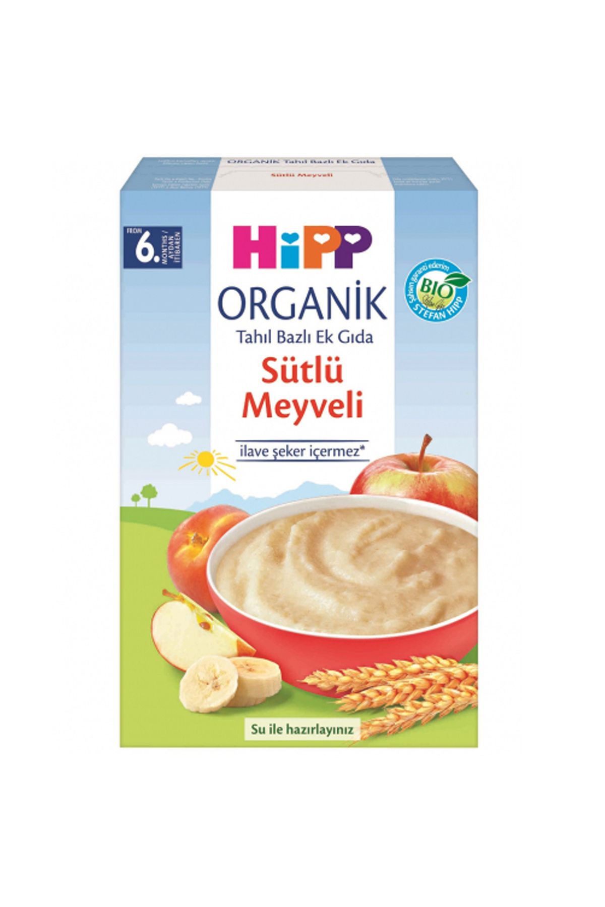 Hipp Organik Sütlü Meyveli Tahıl Bazlı 6 Ay Kaşık Maması 250 gr