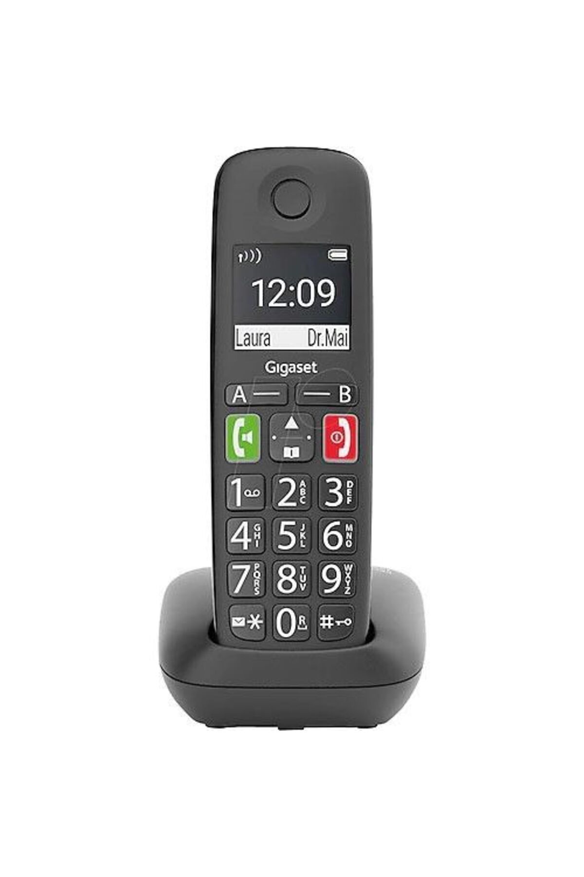 GIGASET E290 Geniş Ekran Siyah Telsiz Dect Telefon