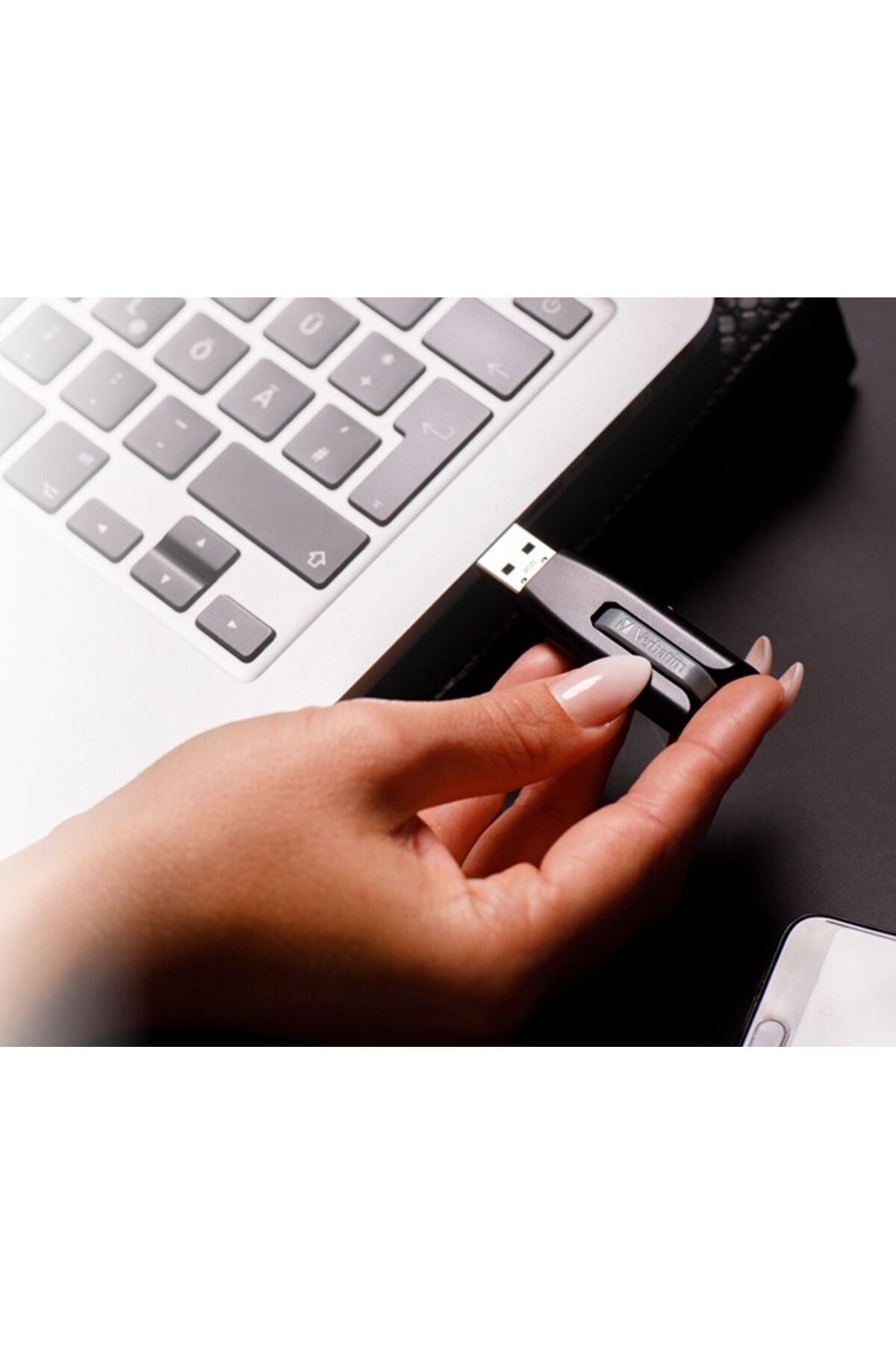 Verbatim-Verbatim 128 Gb USB 3.2 V3 Drive Sliding Memory 4