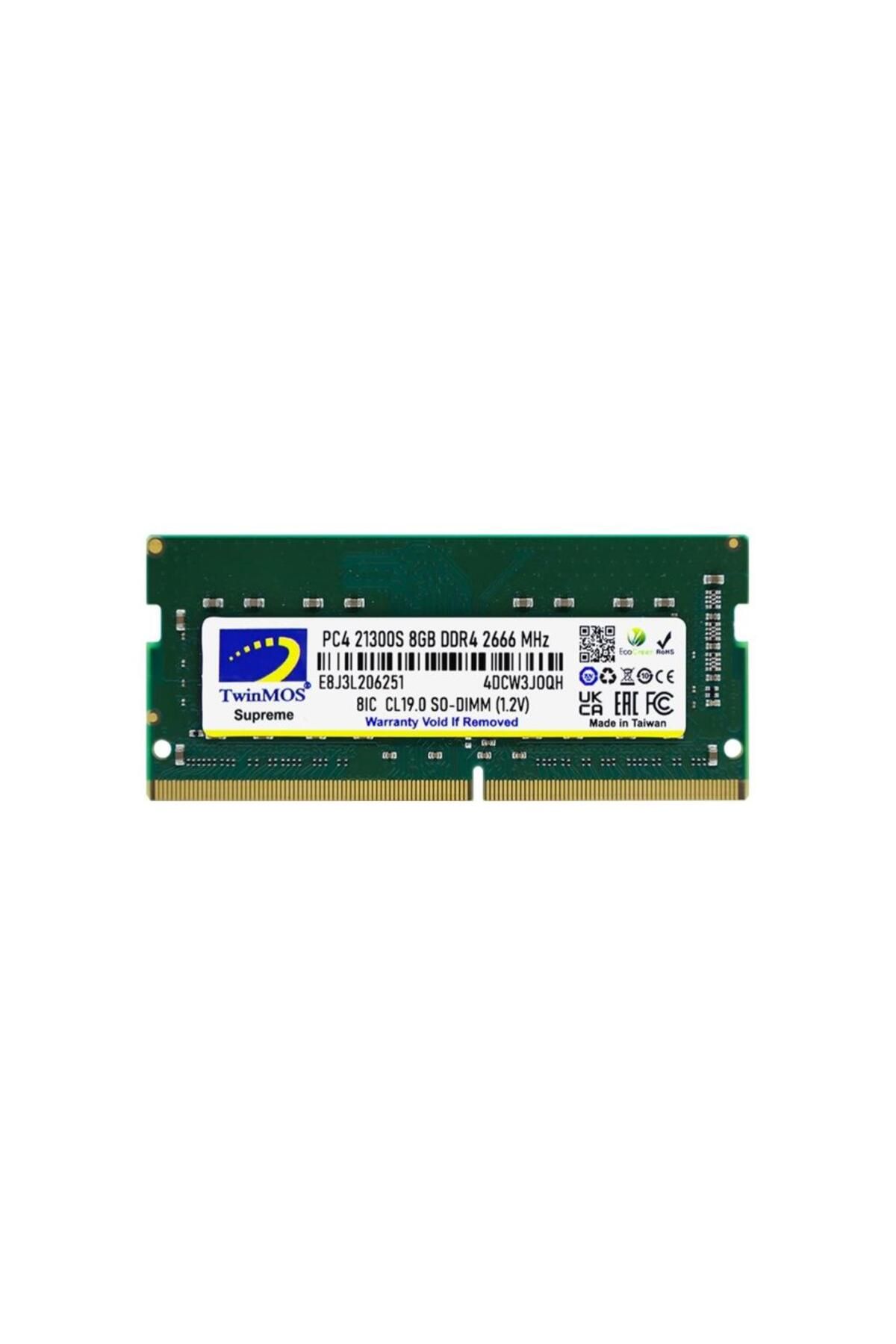 TwinMOS-Ddr4 2666Mhz 8Gb Notebook Ram - Mdd48Gb2666N Voltage 1.2V 2