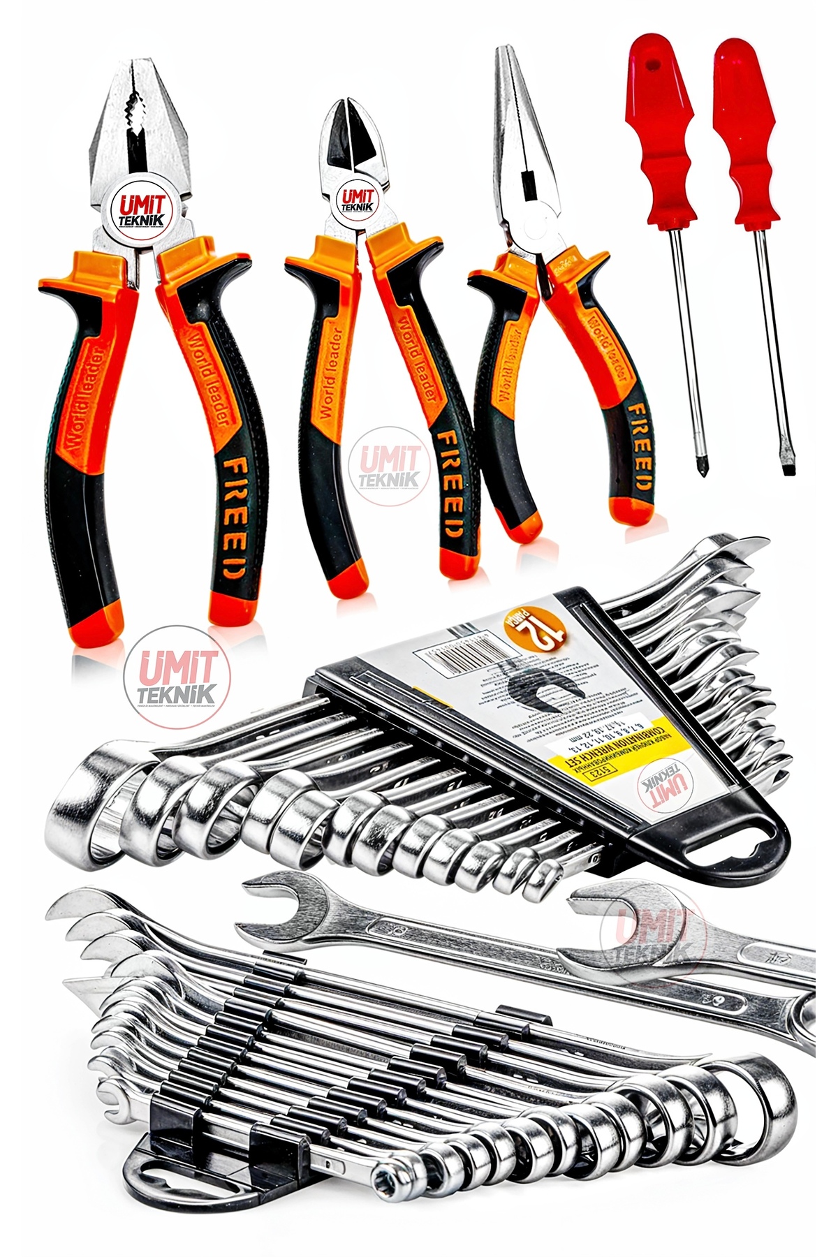 PROXTECH 17 Parça Kombin Anahtar Takım Pense Kargaburun Yankeski