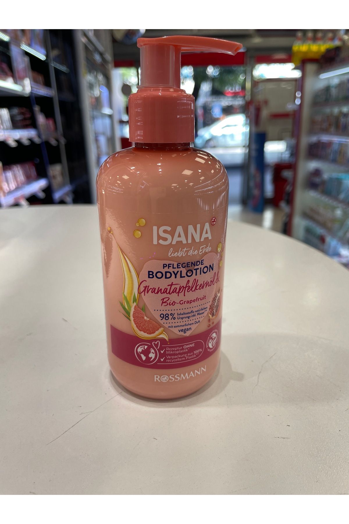 ISANA-Love Nature Body Lotion Pomegranate Seed Oil and Organic Grapefruit 1