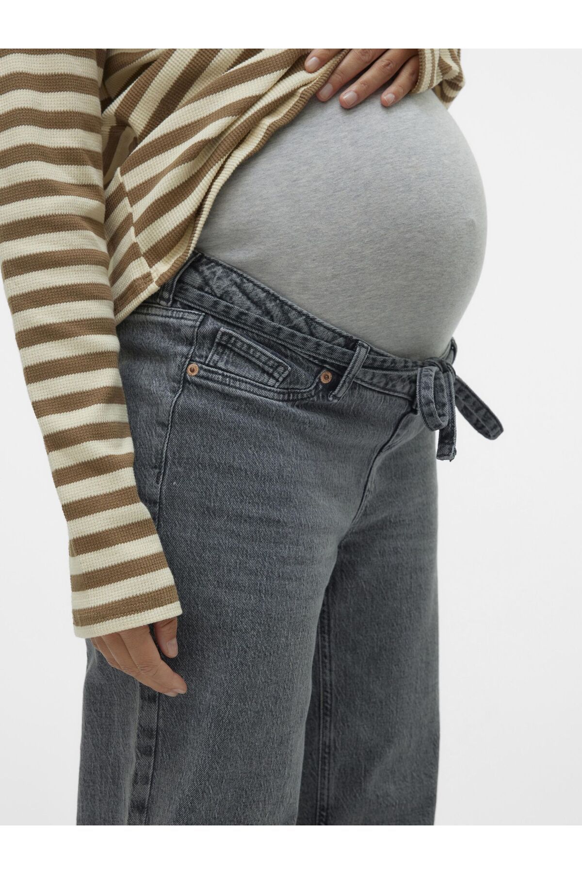 Vero Moda Maternity-Umstandsjeans ve weitem Bein Weiter Beinschnitt Jeans 6