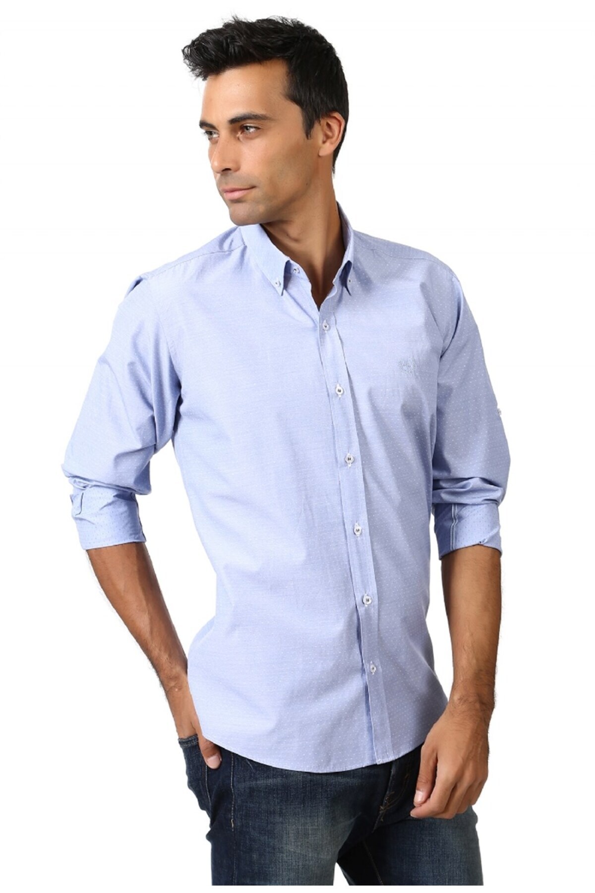 دوبری پیراهن G581 - آبی