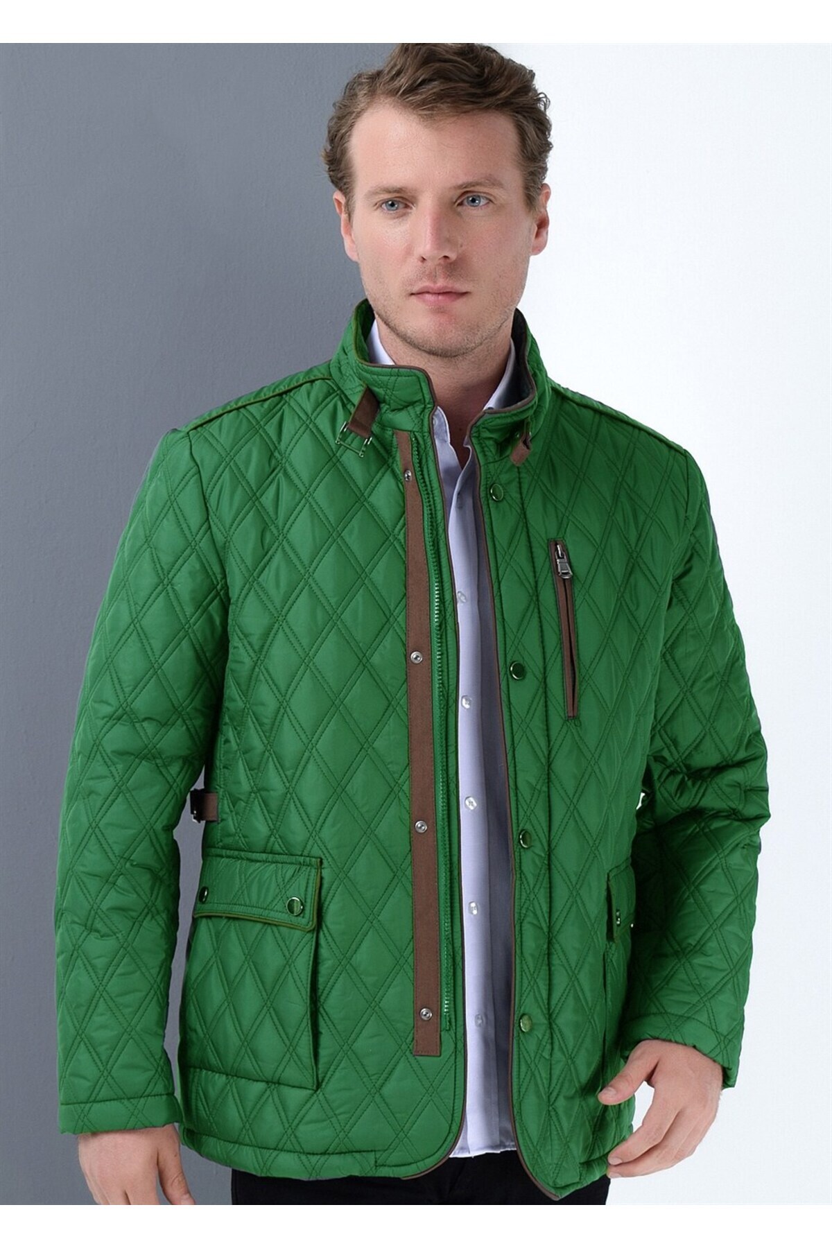 دوبری کت K8613 - سبز روشن