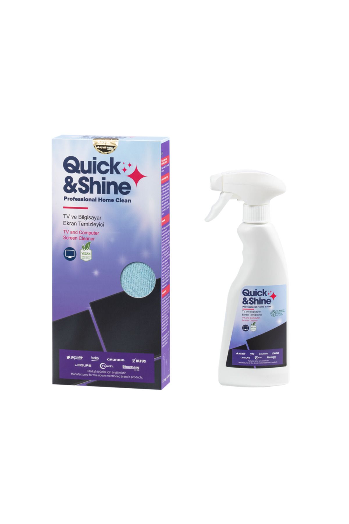 Quick&Shine Televizyon ve Bilgisayar Ekranı Temizleyici Spreyi