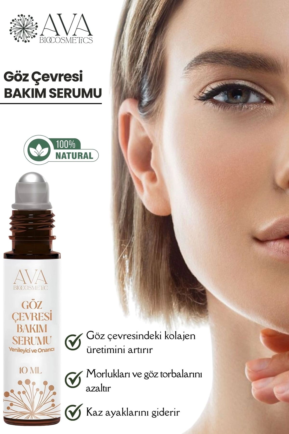 AvA Bio Cosmetics Ava Doğal Kolajen Göz Çevresi Bakım Serumu