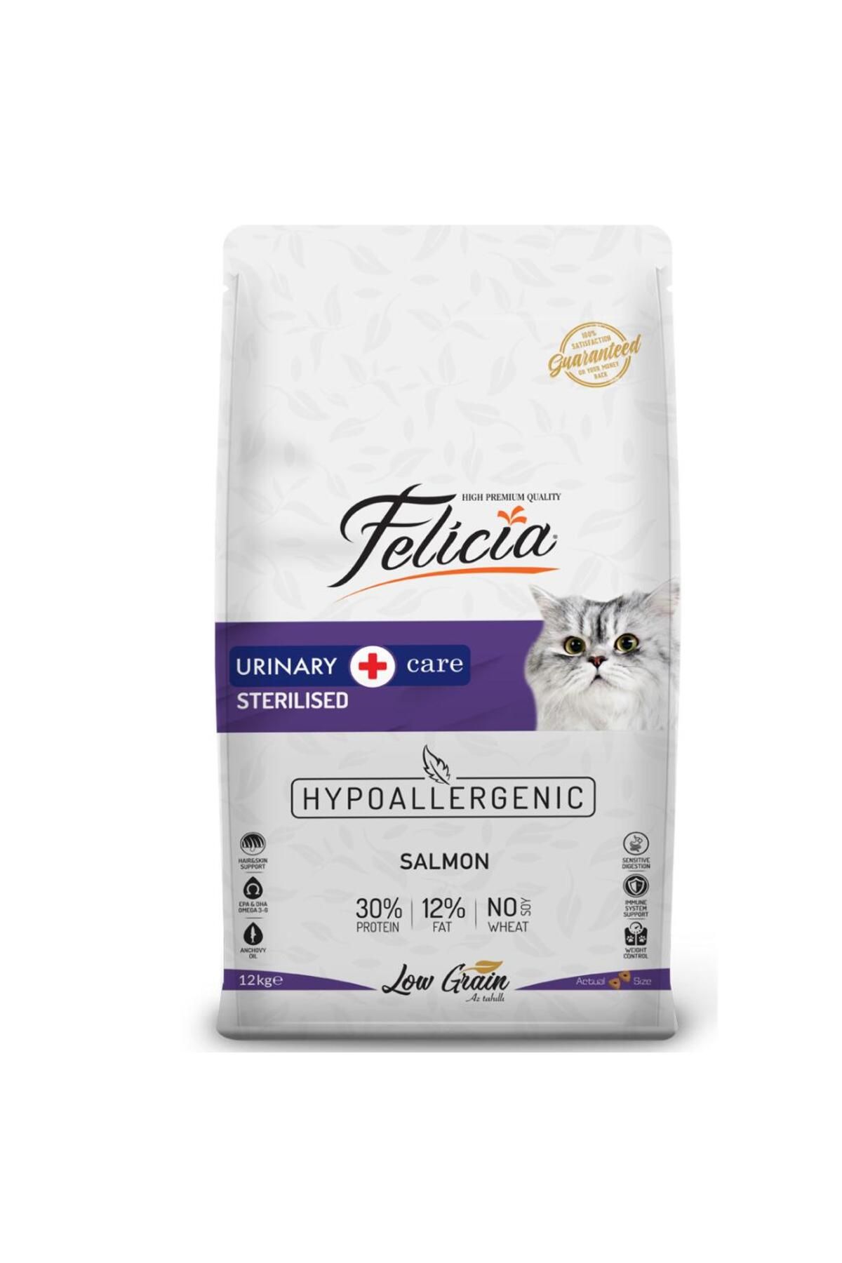 Felicia Az Tahıllı 12 Kg Sterilised Somonlu Kısır Kedi Maması