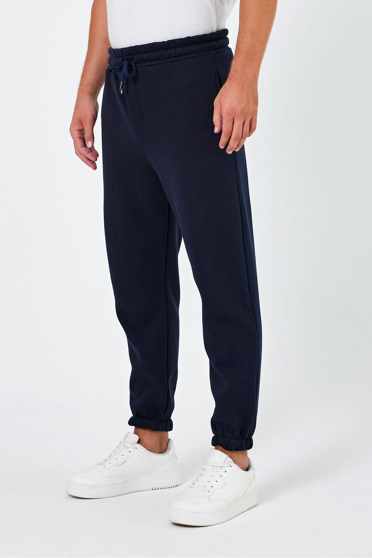 Tarz Cool-Men's Regular/Normal Cut Elastic Leg Fleece/Warm Sweatpants 2