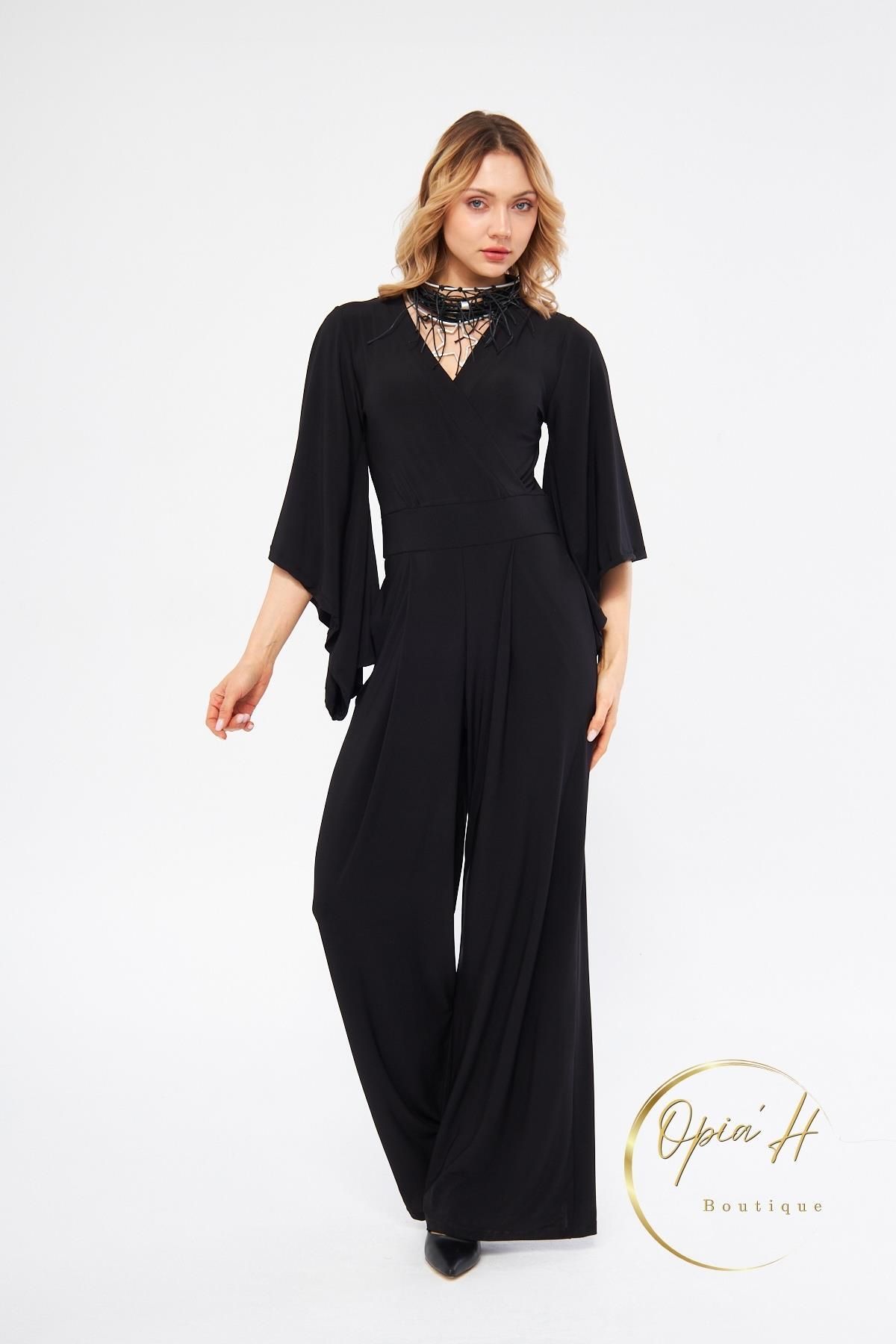 LAMANTE-SPANISH ARM BLACK JUMPSUIT 1