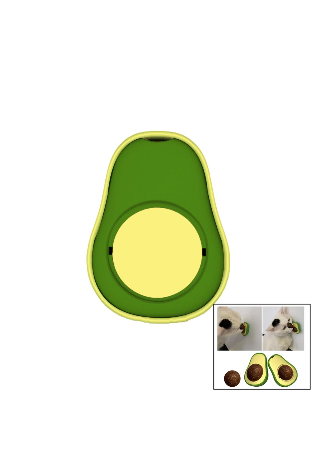 OK AKSESUAR AVOCADO KEDİ NANESİ AVOKADO YAPIŞKANLI PLASTİK KUTULU PET SHOP GO50601850570