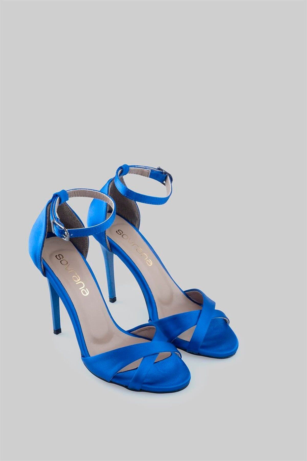 sovrana-Satin Heeled Shoes Saks Satin 3