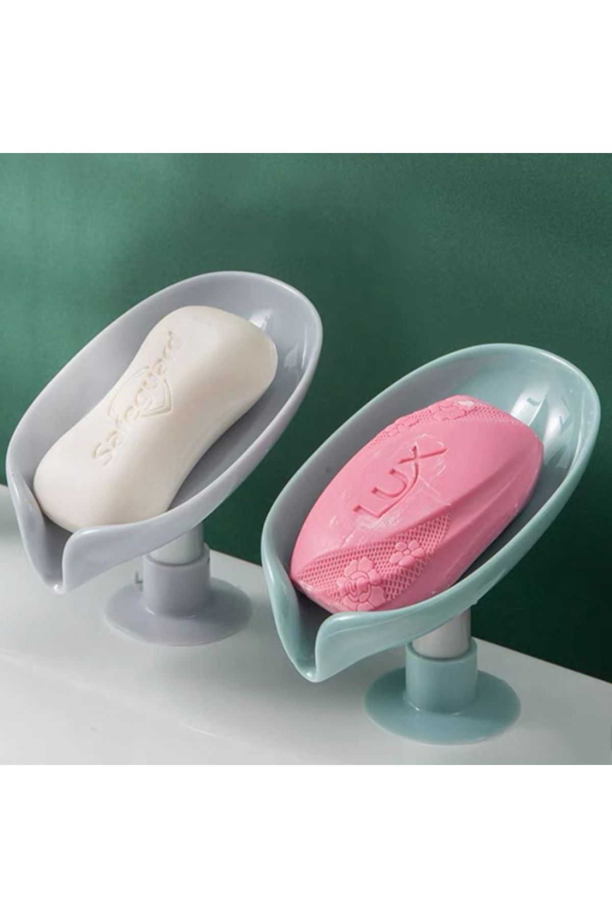 SUNUP-Practical Suction Cup Soap Dispenser with Water Drain, Waterproof Solid Soap Dispenser with Suction Cup 1
