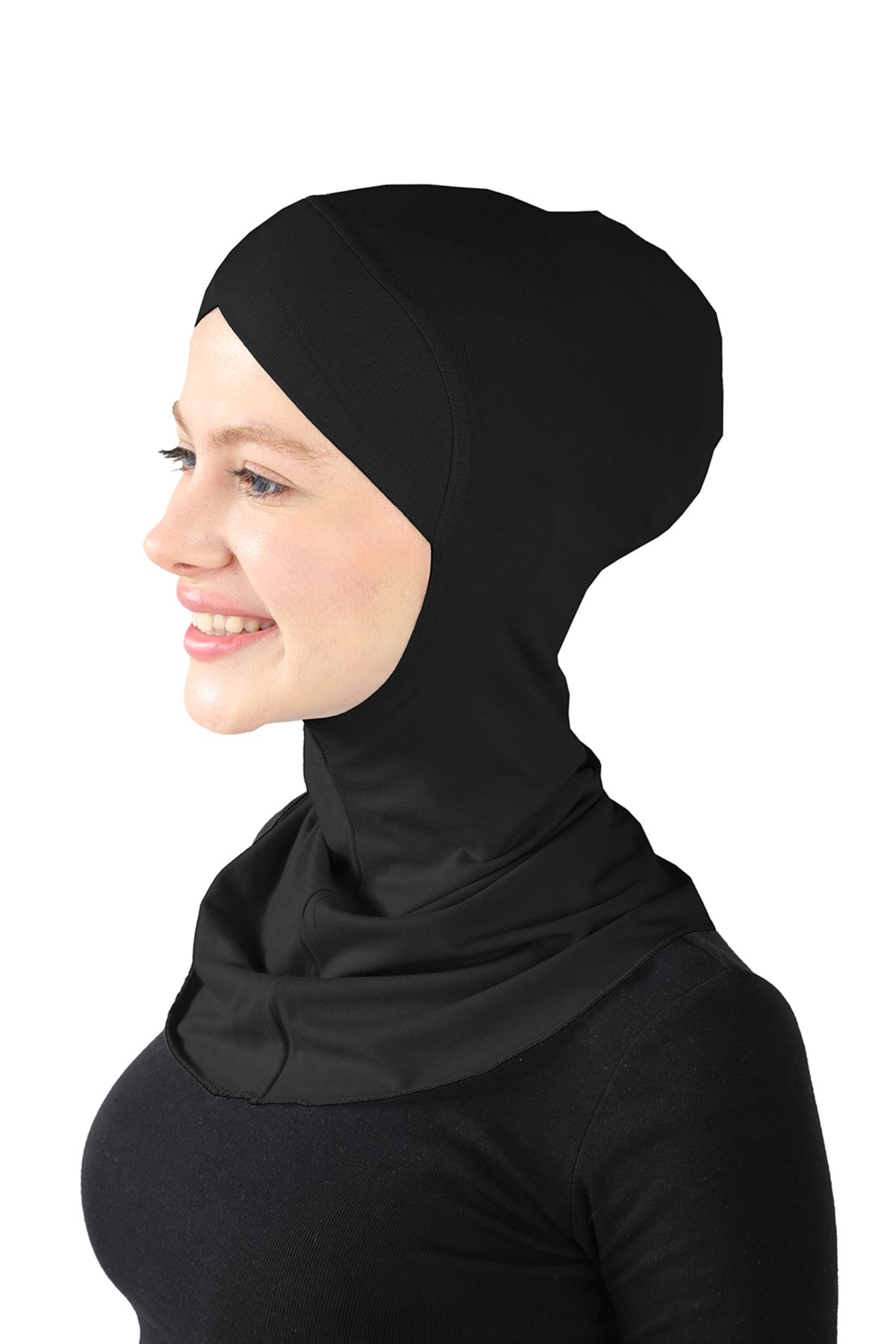 Ecardin-Black Cross Hijab Turban - St 232 2