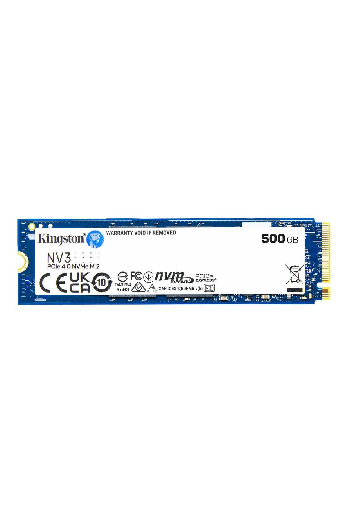 Kingston NV3 500GB M.2 2280 NVMe SSD PCIe 4.0 Gen 4x4 Up to 5000 MB/s SNV3S/500G