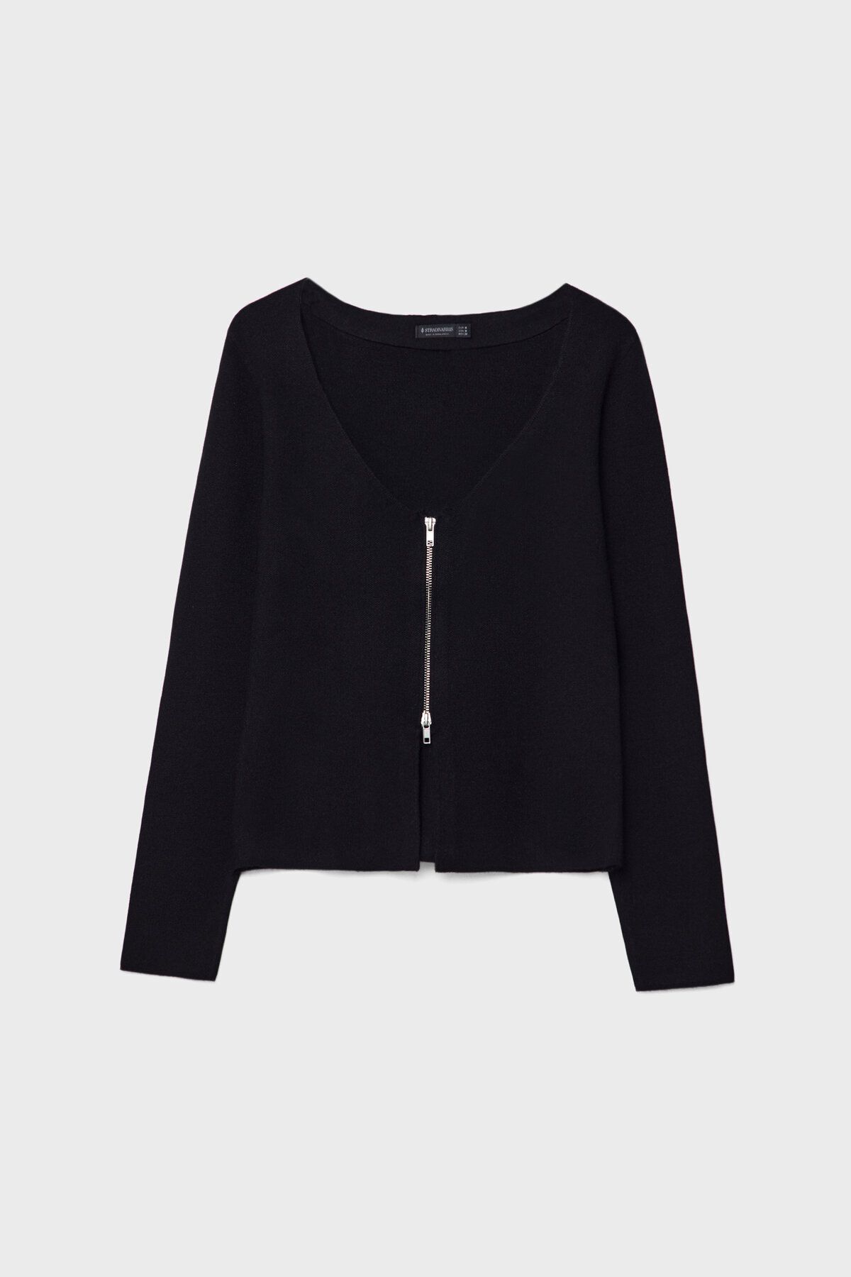 Stradivarius-Knitwear Jacket with Zipper 5