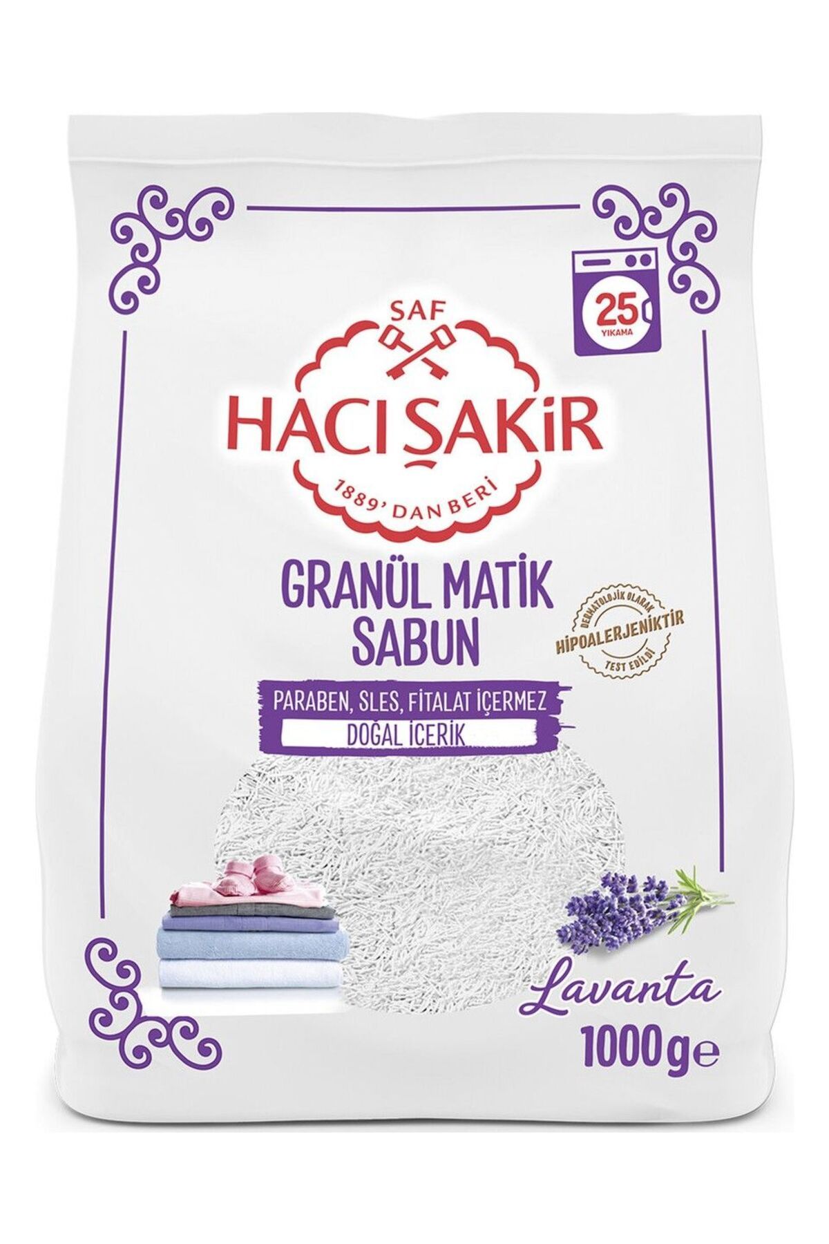 Hacı Şakir Bebek Çamaşırları Için Hipoalerjenik Granül Matik Sabun 1000 G