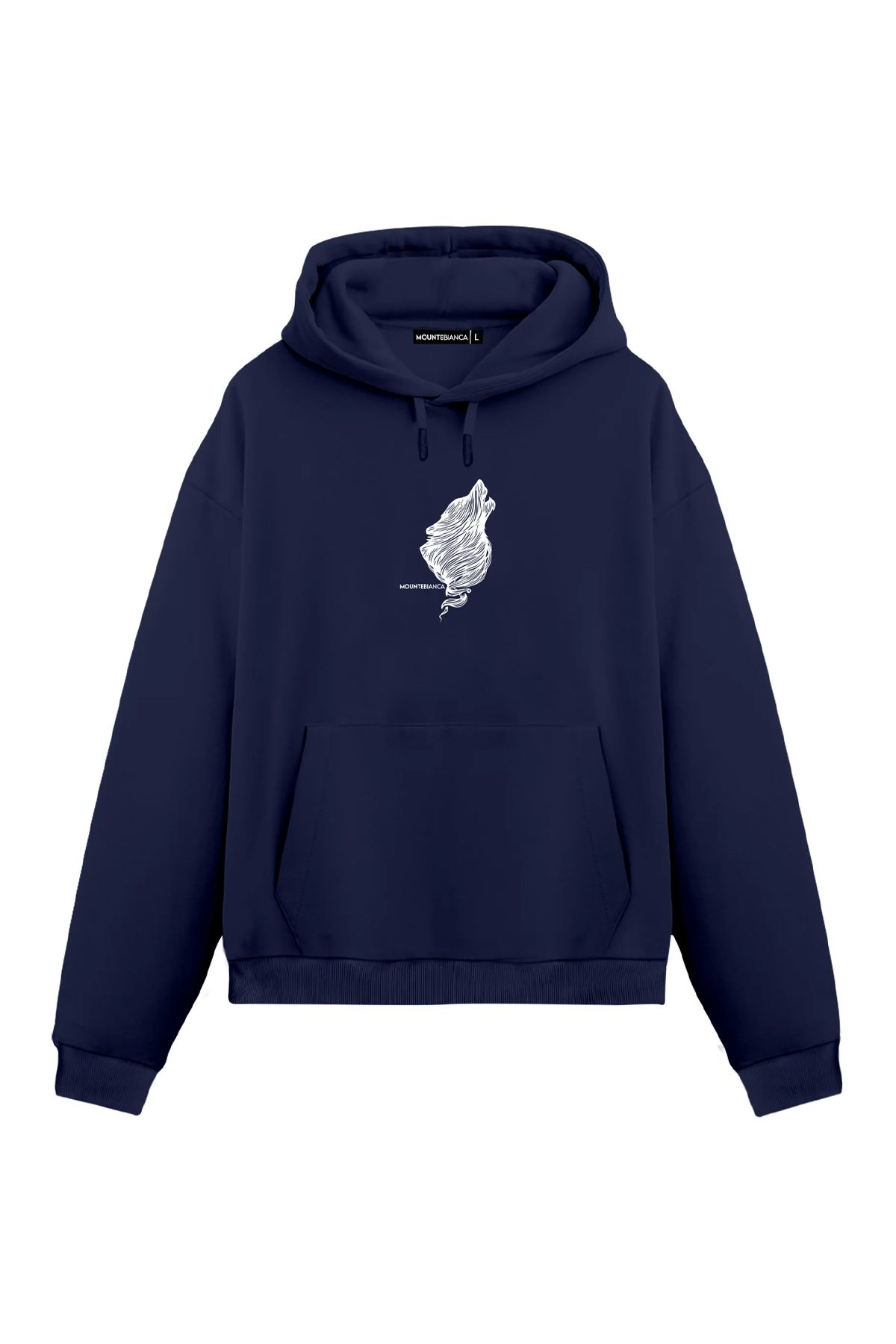 Mounte Bianca-Unisex Wolf - Regular Hoodie 1