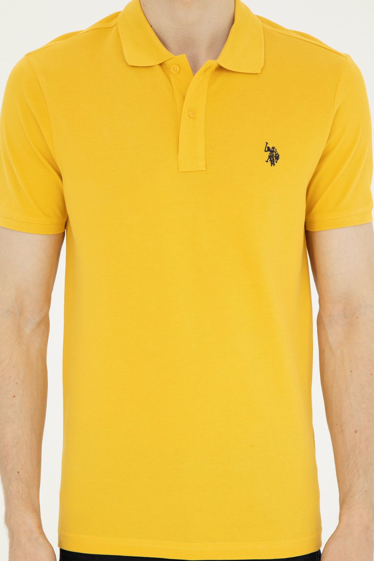 U.S. Polo Assn.-Pánske tričko Saffron Basic 50279573 -Vr043 6