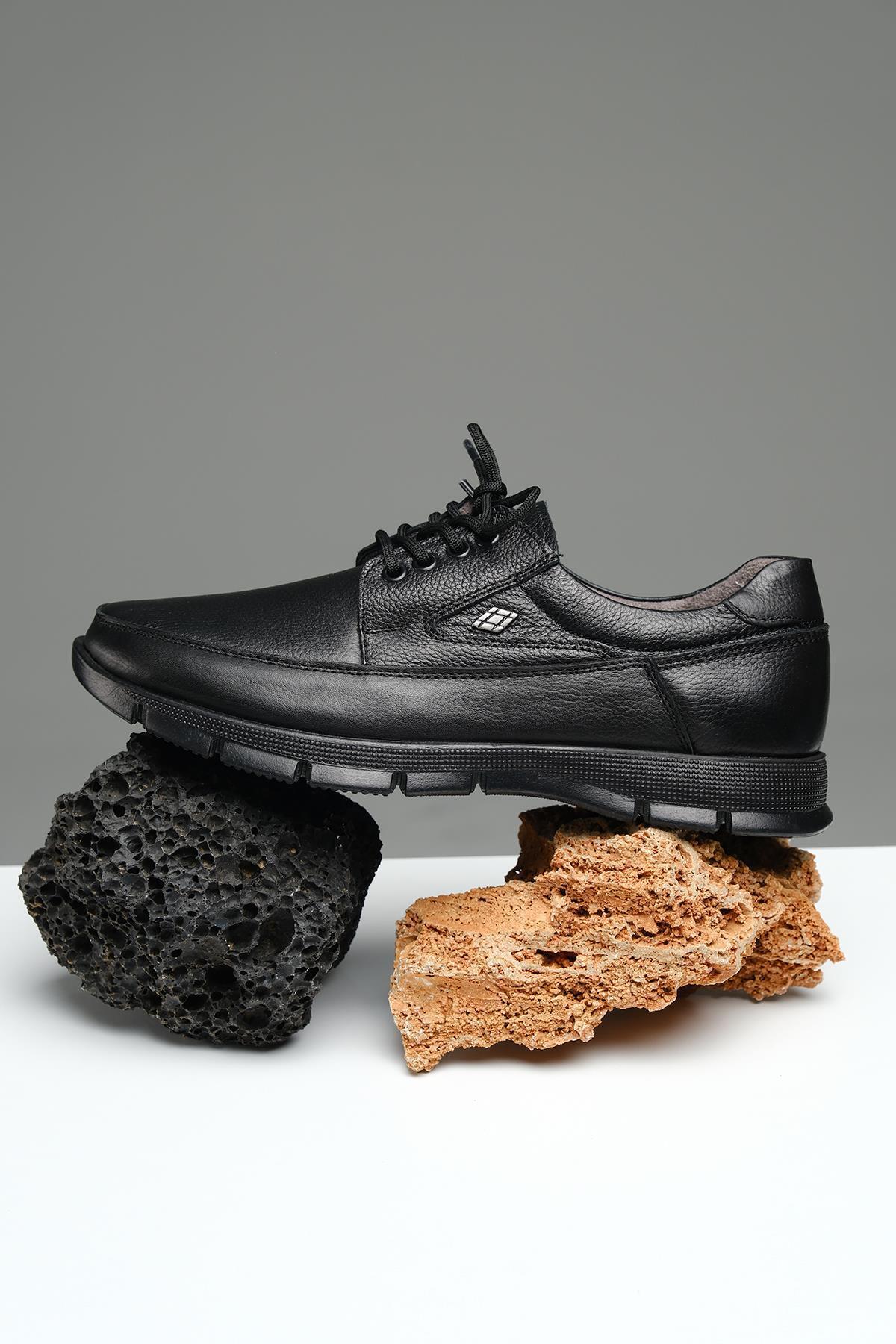 Oksit  Kleo Ortopedik Topuk Masajlı Hakiki Deri Erkek Ayakkabı - Görsel 4