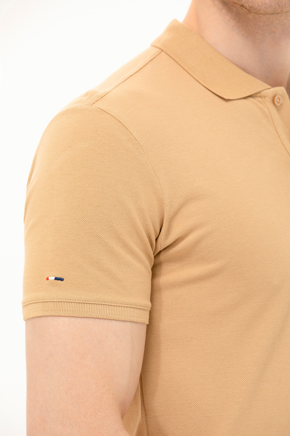 تیشرت پولو یقهدار مردانه شتری U.S. Polo Assn. مدل 50263238-VR015 — 7