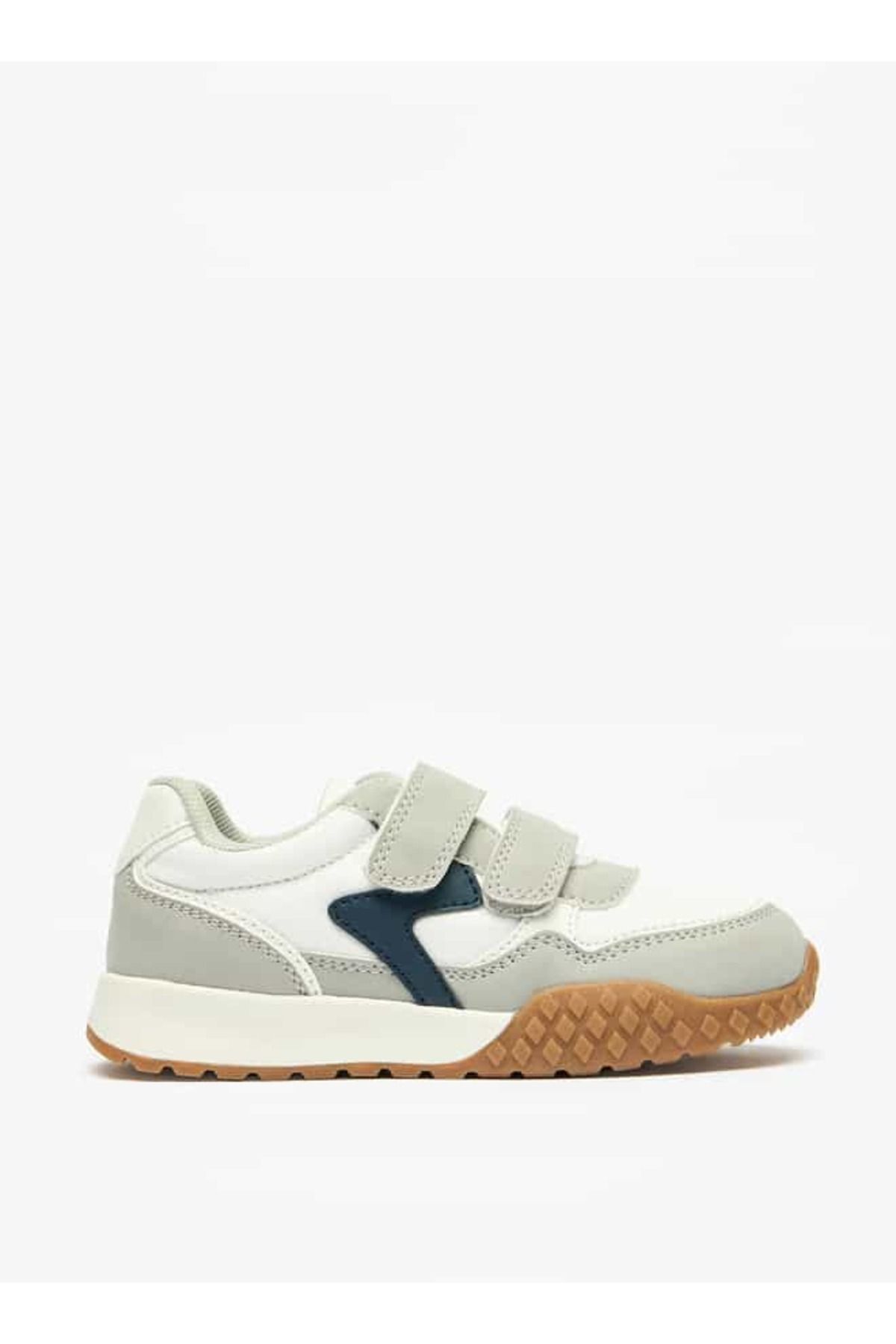 Juniors-Panelled Sneakers with Hook and Loop Closure 3