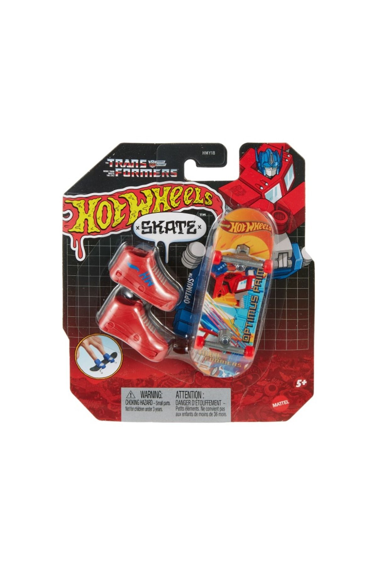 Hotwhells Hotwheels Skate Optimus Prime Parmak Kaykay