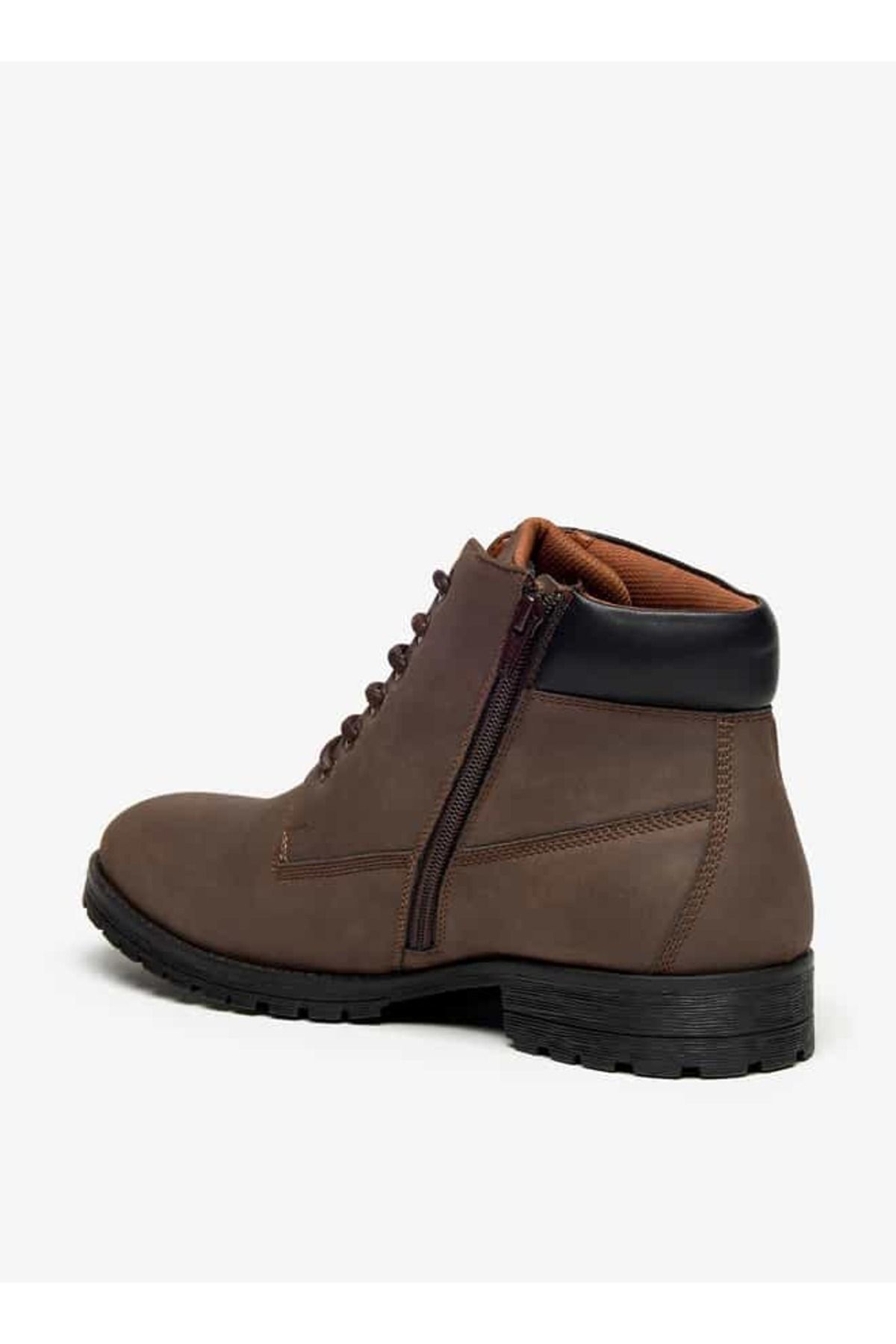 LBL by Shoexpress-Solid Chukka Boots with Zip Closure 2