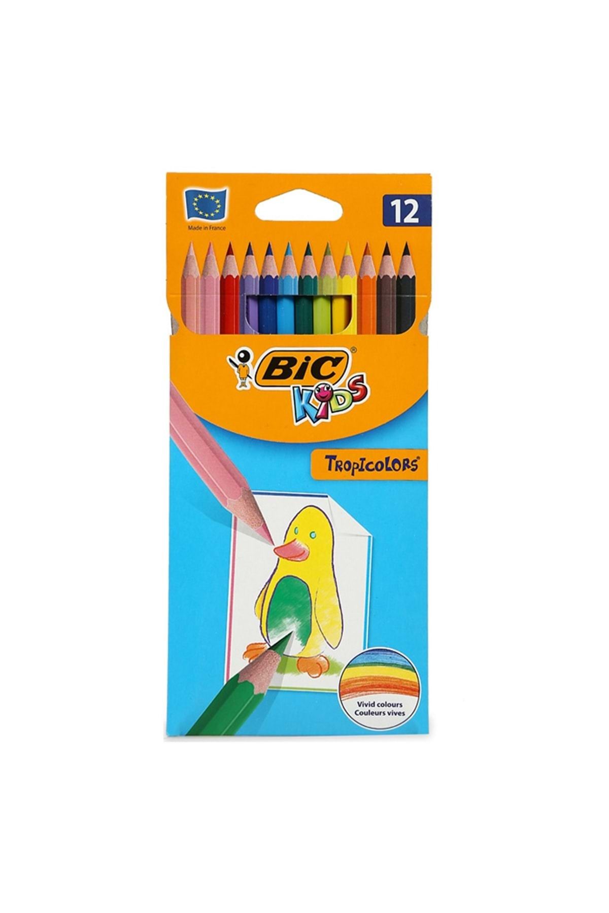 Bic Tropıcolors Kuru Boya Kalemi 12 Li Kutu