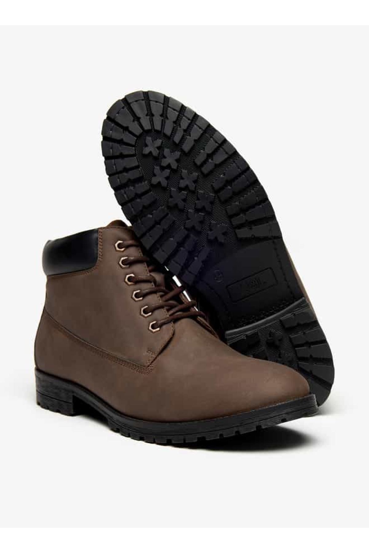 LBL by Shoexpress-Solid Chukka Boots with Zip Closure 4