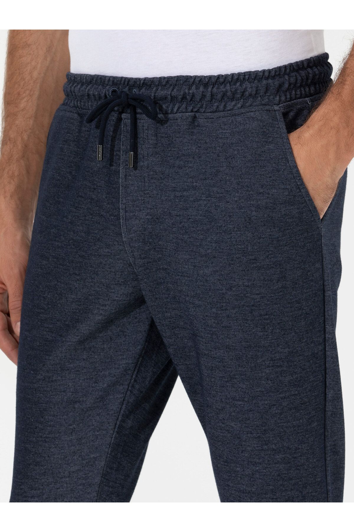 شلوار گرمکن آبی مردانه NAVY FIT شش اورجینال کاشارل Cacharel