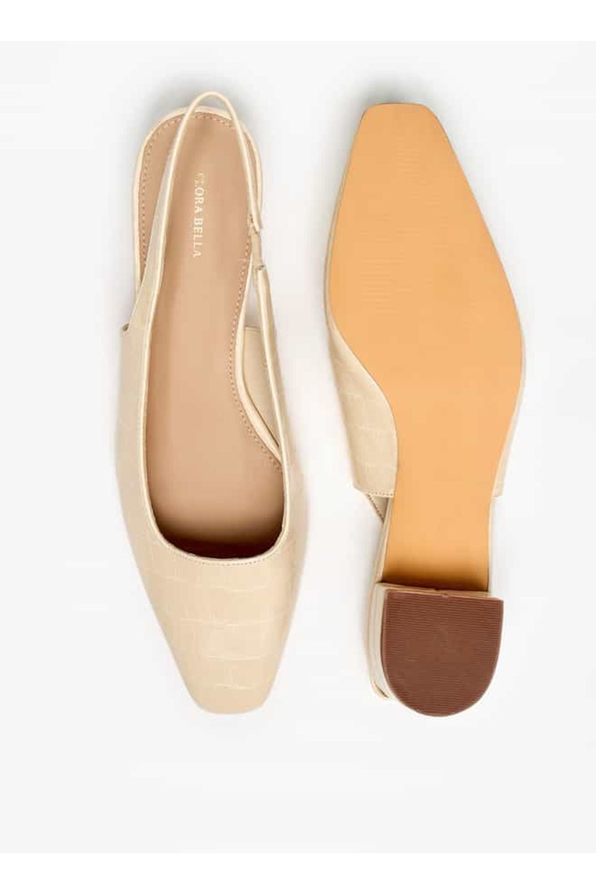 Flora Bella by Shoexpress-Flora Bella Textured Slingback Mules with Block Heels 4