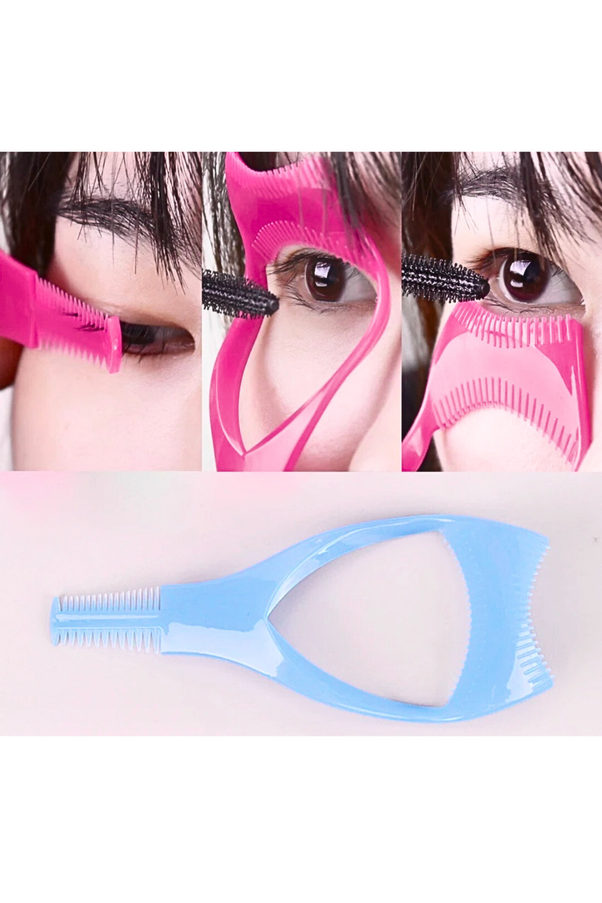 2 Adet 3 In 1 Pratik Rimel & Eyeliner Bulaşma Önleyici Maskara Çekme Aparatı — رنگارنگ 5166399555 — تصویر 6 از 8