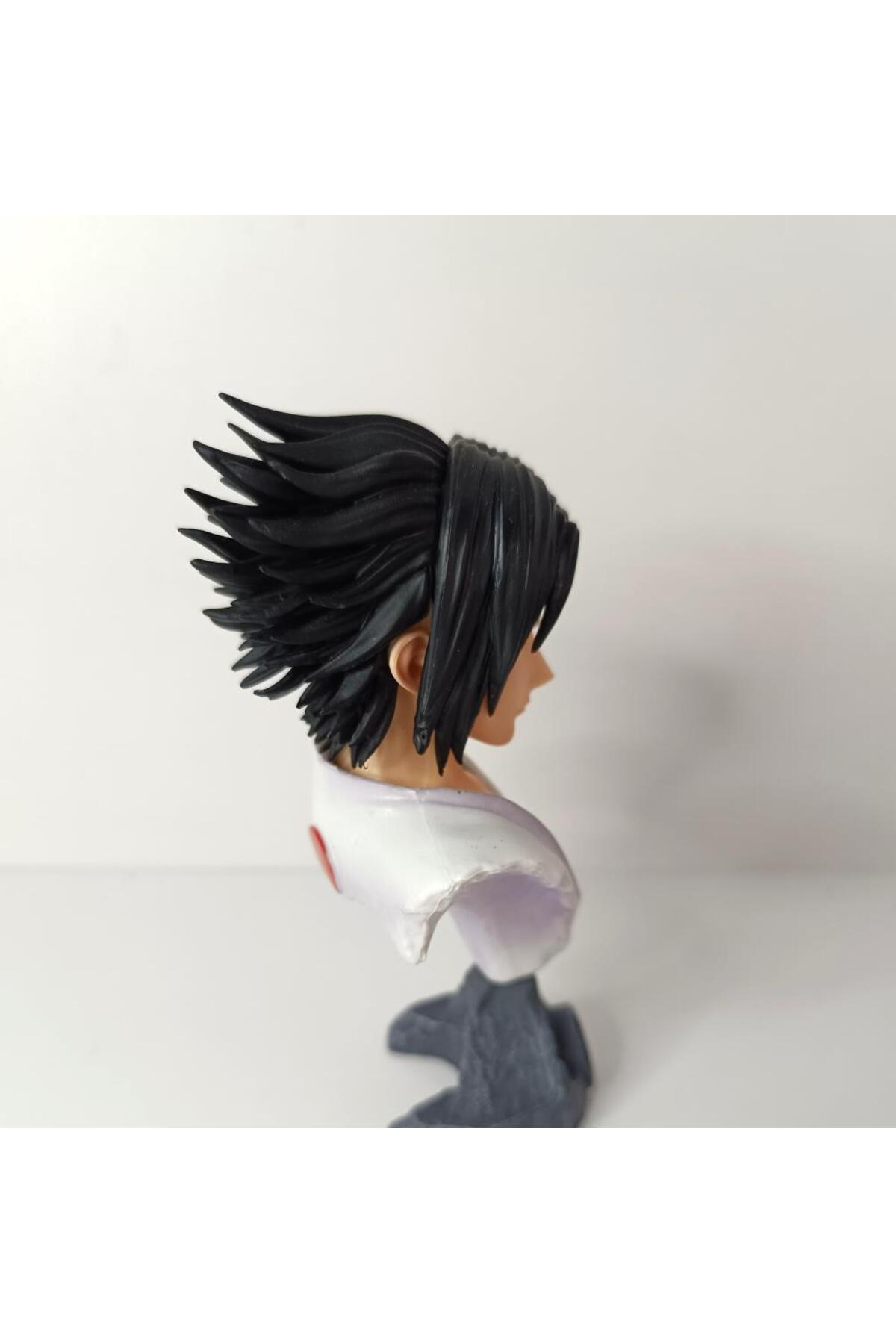Hd Marketim-Anime Naruto Sasuke Uchiha Bust Action Figure Toy Figurine 14cm 5