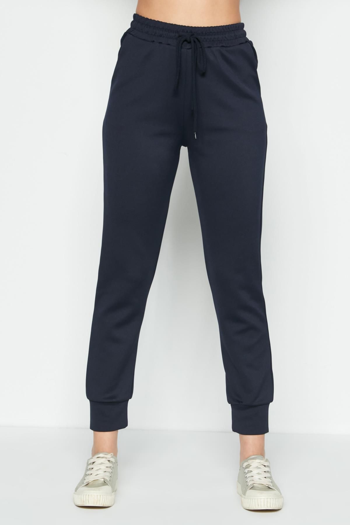 C&City-Pantaloni de sport cu picior cu manșetă 803 bleumarin 3