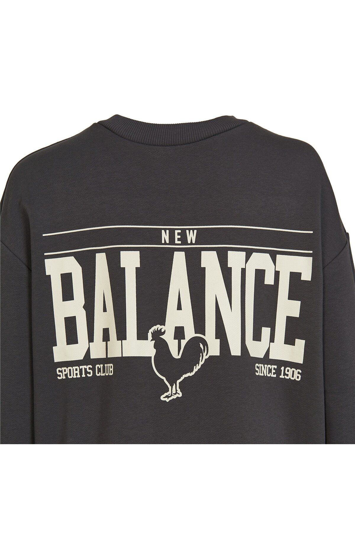 New Balance-Men's Gray Lifestyle Sweatshirt - Unc3401-Ant 3